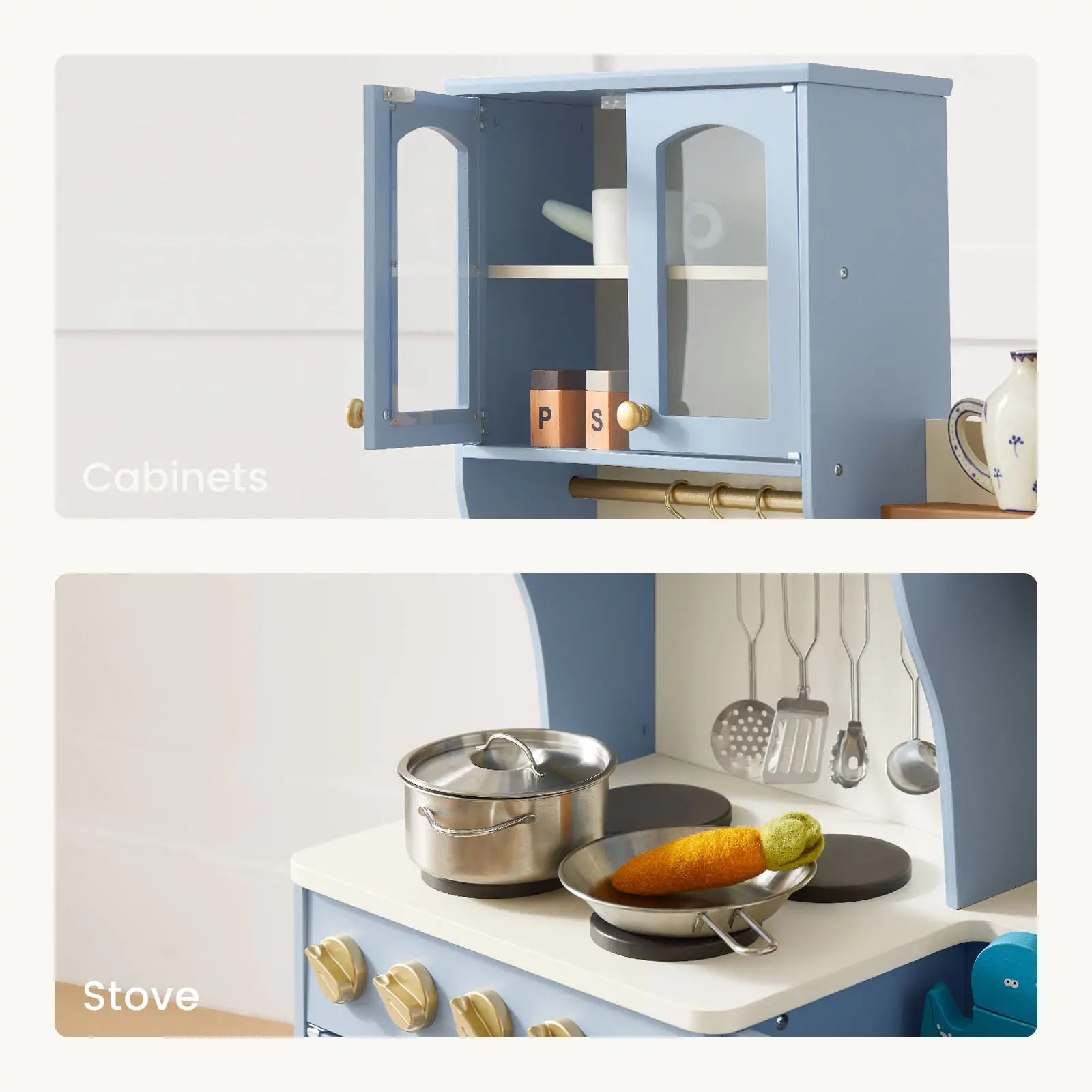 Tiny Land® Serenity Play Kitchen - Lagoon Blue