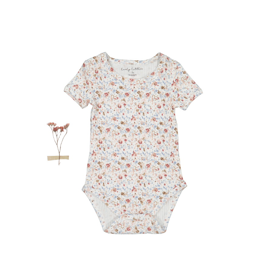 The Printed Short Sleeve Onesie - Evelyn Short Sleeve Onesie Lovely Littles   