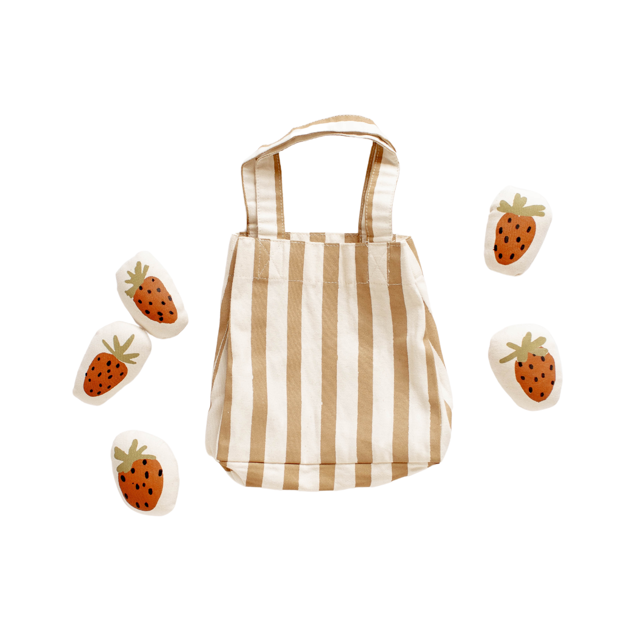 interactive strawberry tote