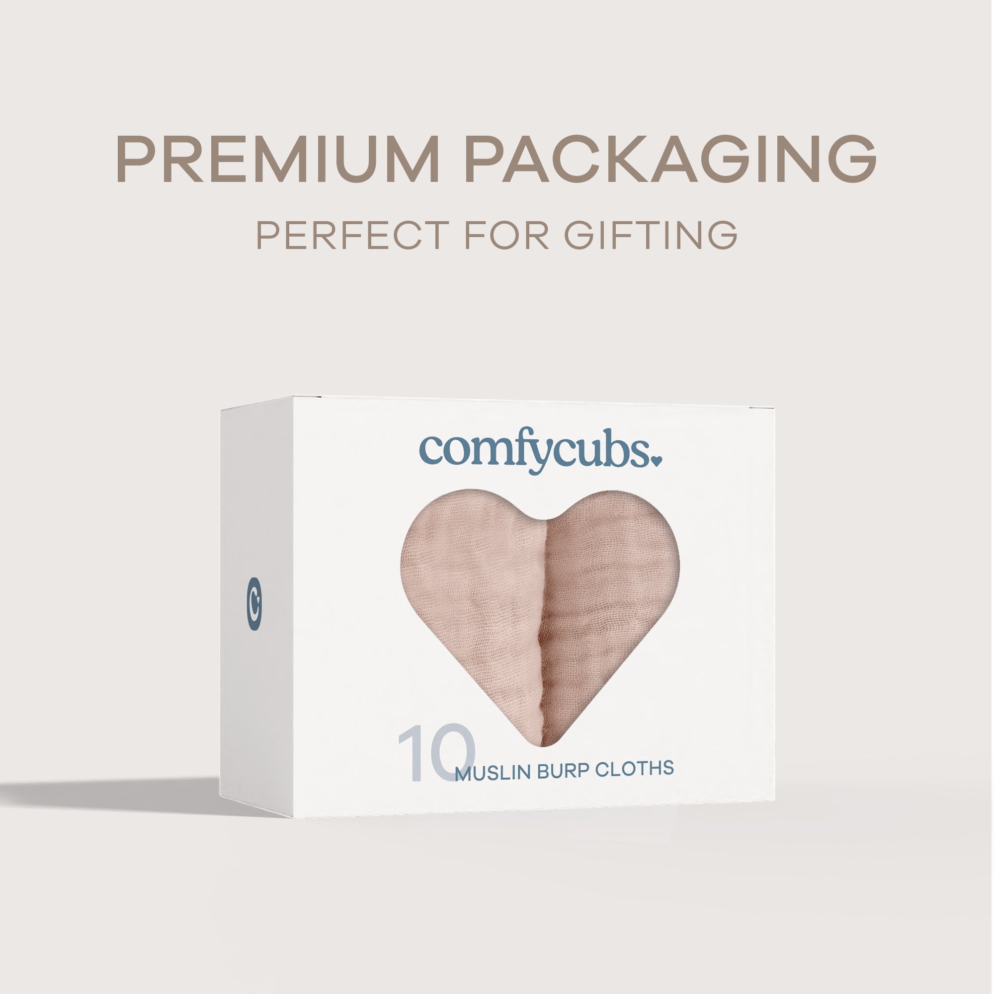 Muslin Burp Cloths in Blush