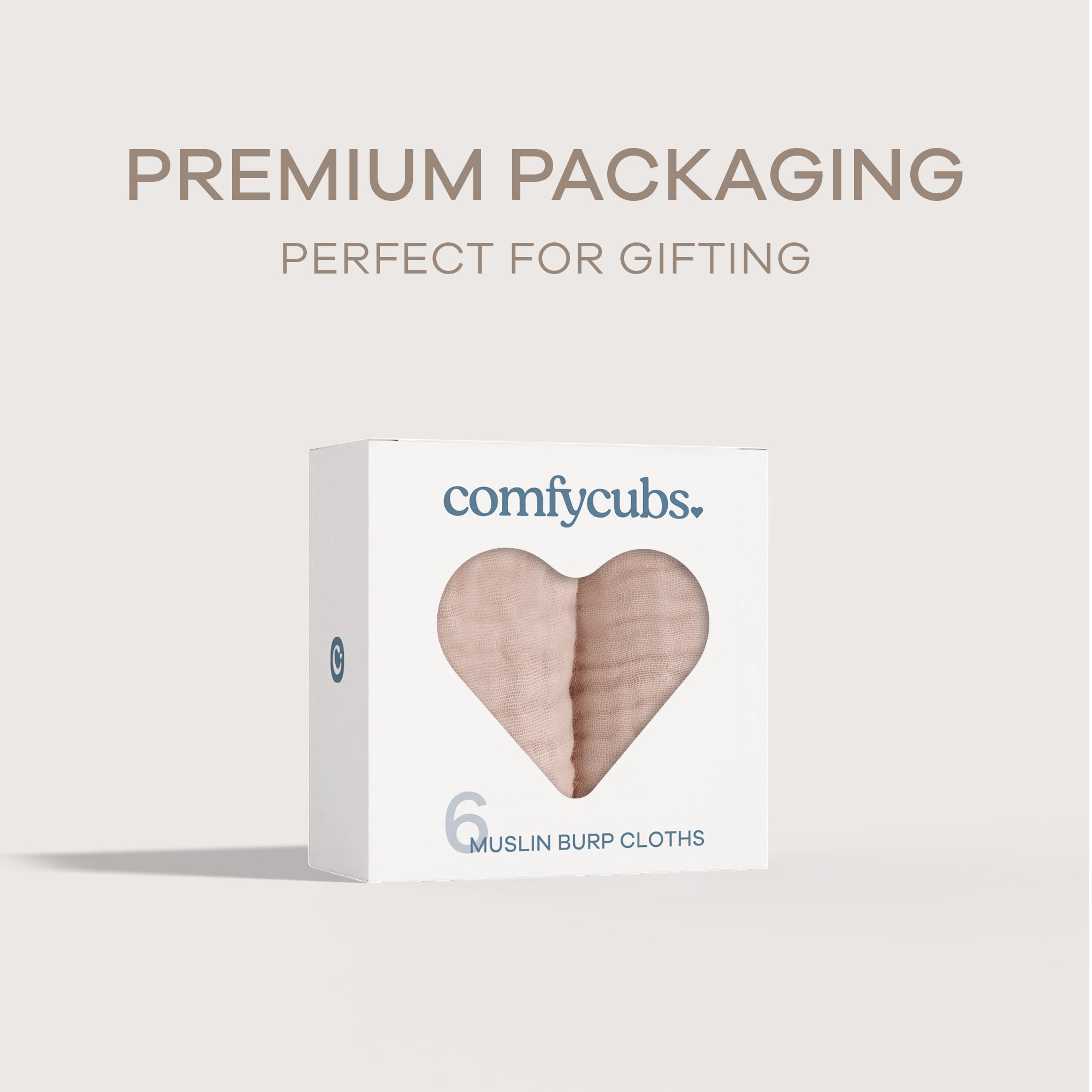 Muslin Burp Cloths in Blush