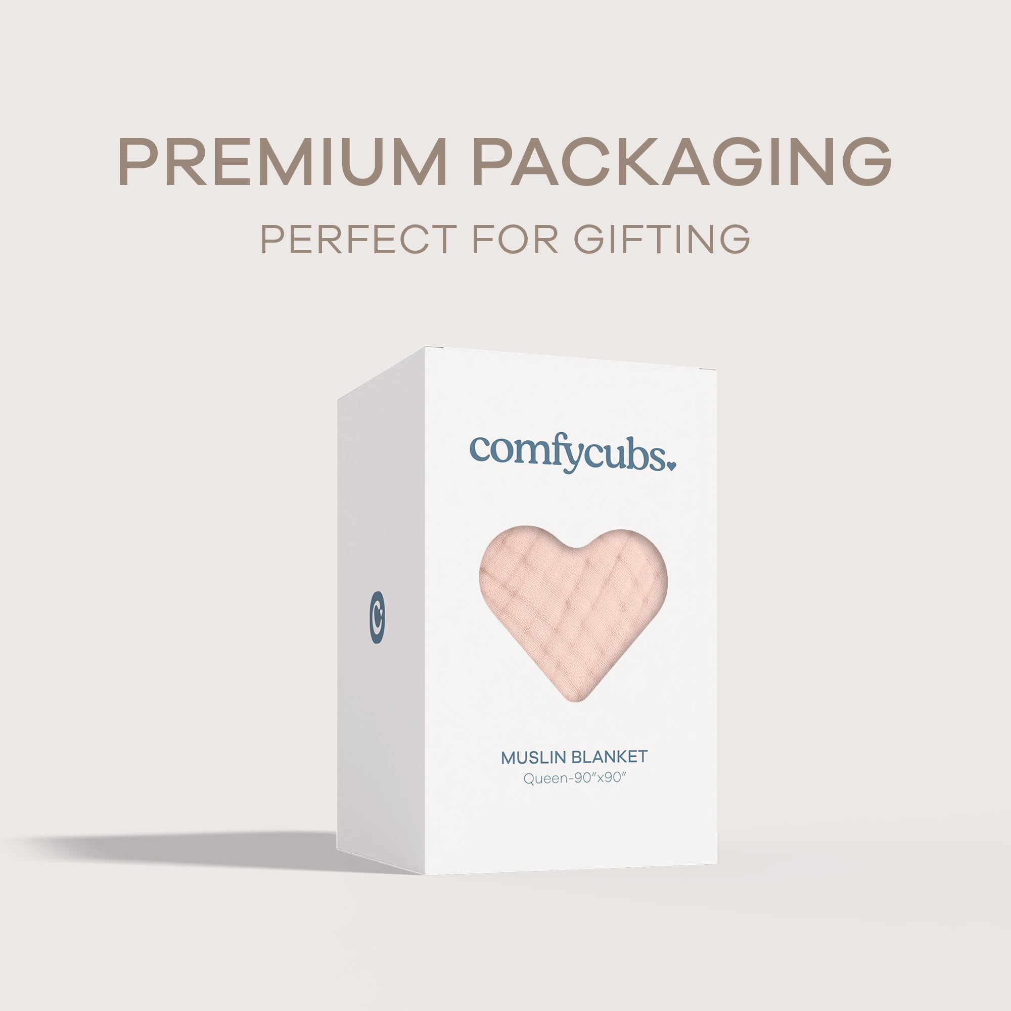 Adult Muslin Blanket in Blush