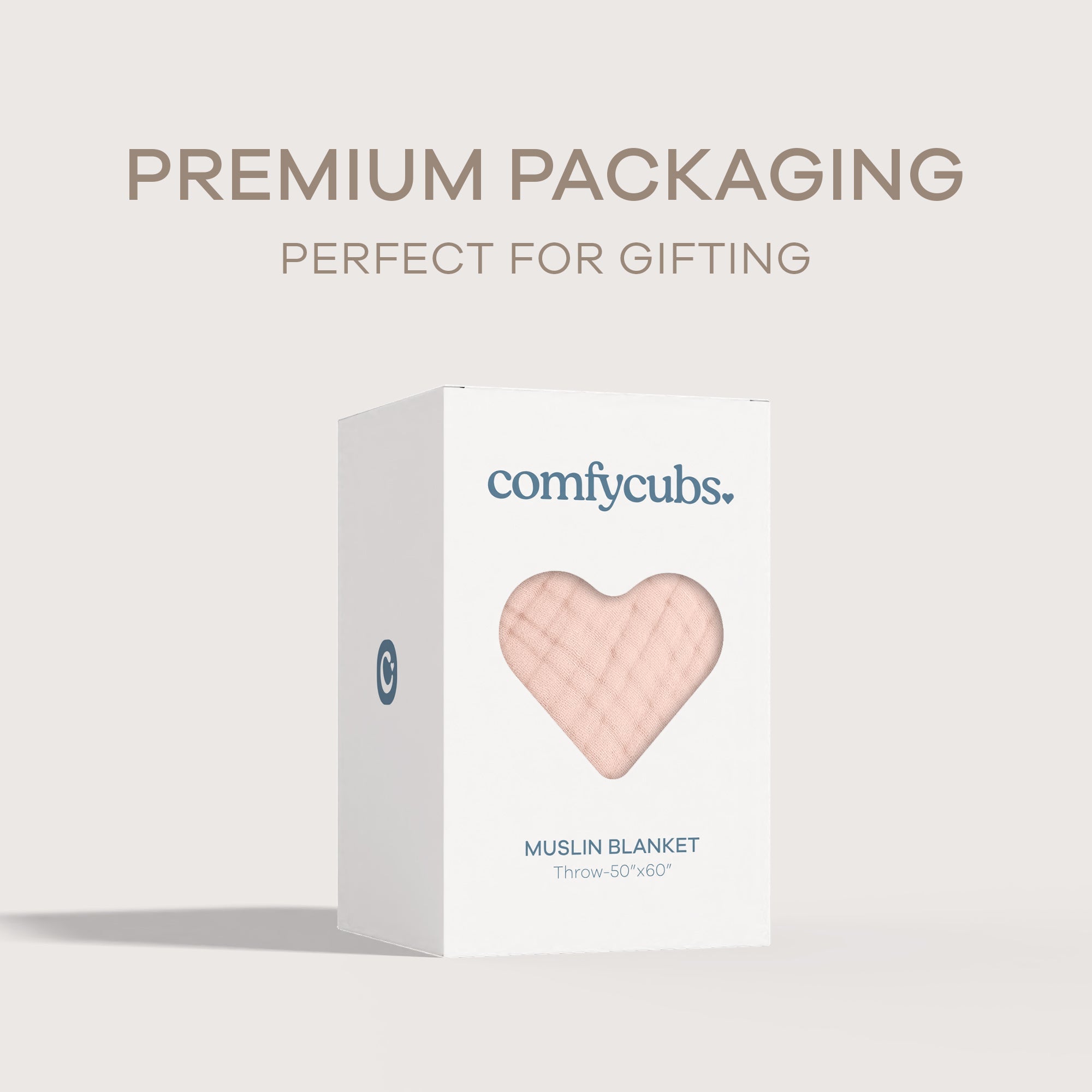 Adult Muslin Blanket in Blush