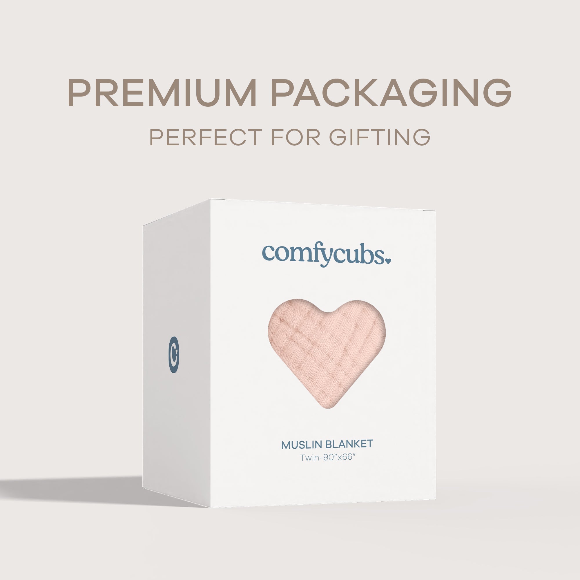 Adult Muslin Blanket in Blush