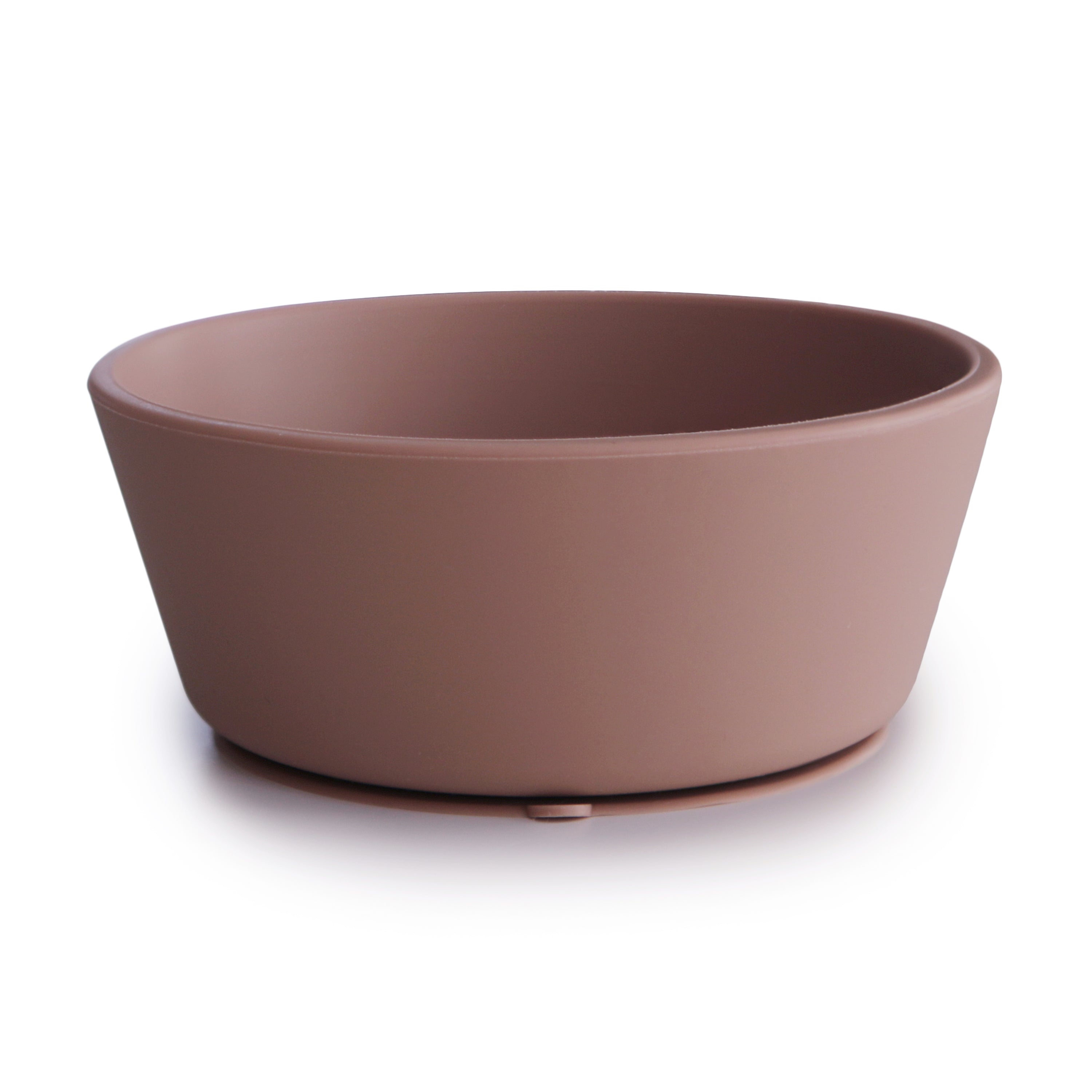 Silicone Suction Bowl silicone tableware Mushie Cloudy Mauve  