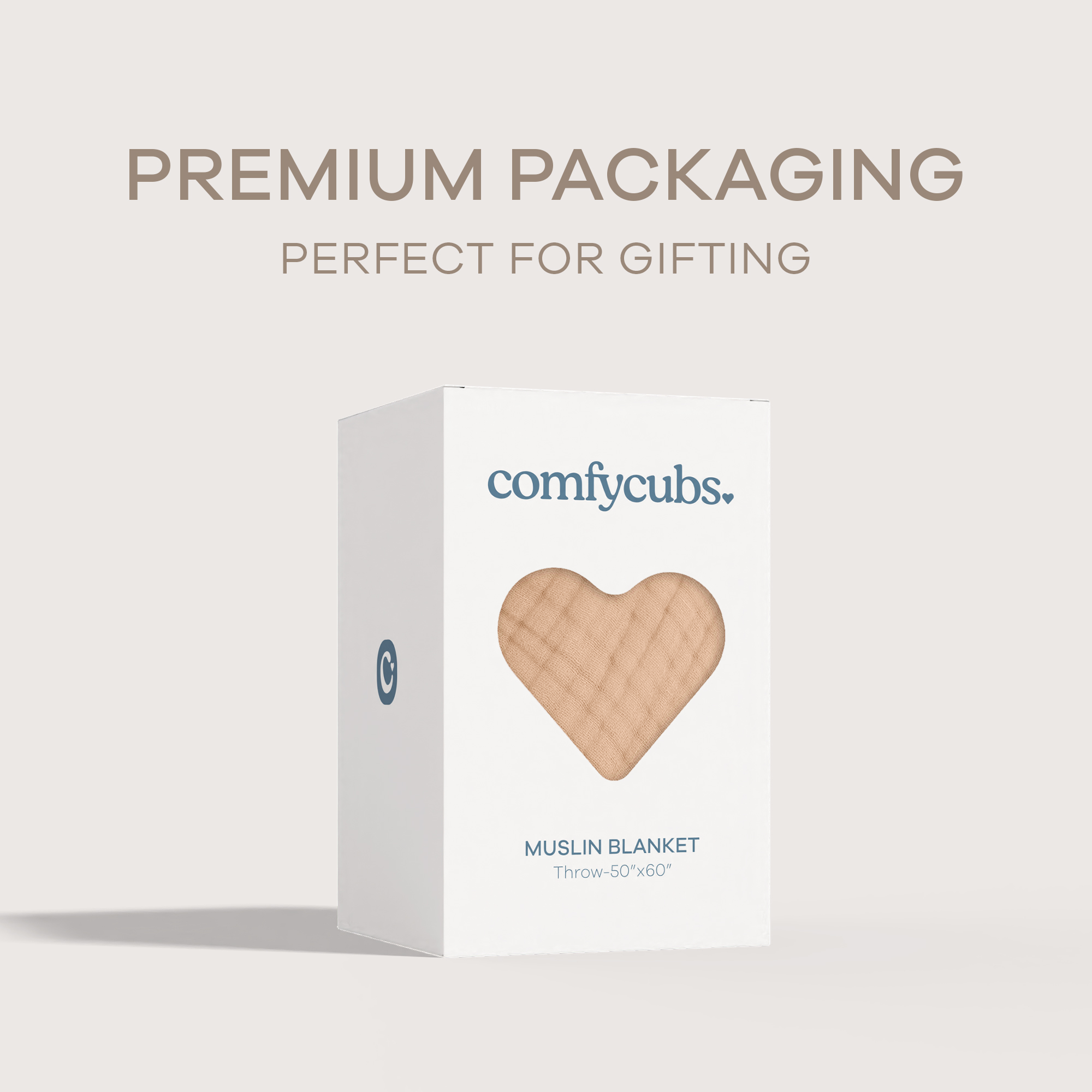 Adult Muslin Blanket in Cream