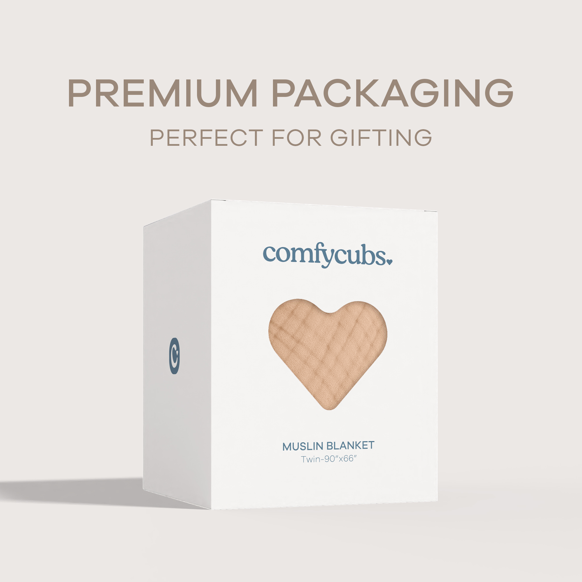 Adult Muslin Blanket in Cream