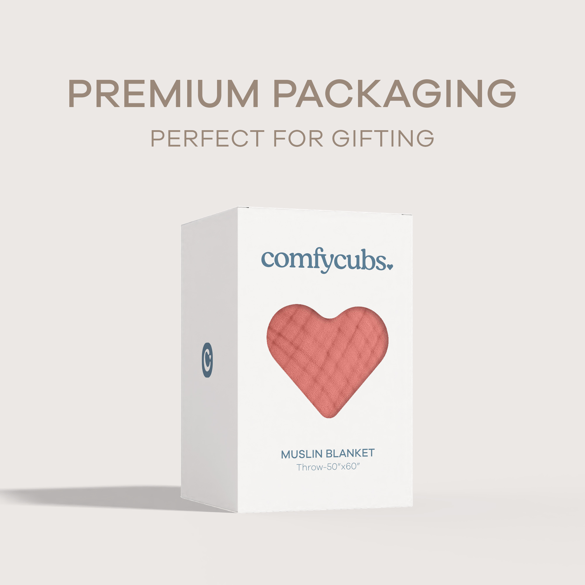 Adult Muslin Blanket in Dusty Rose