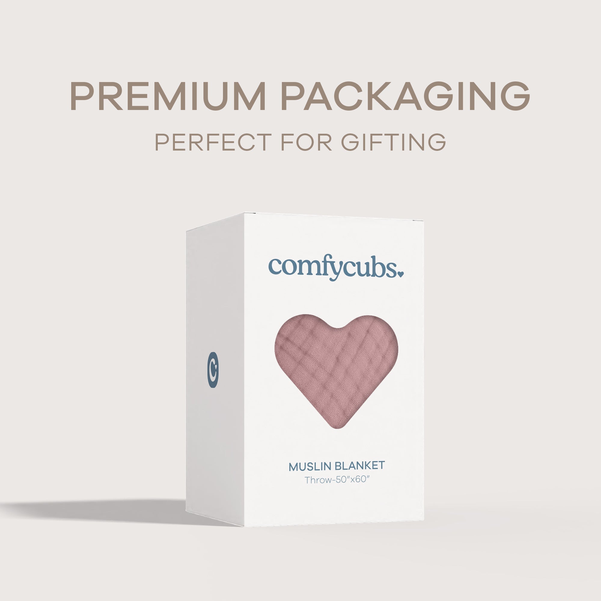 Adult Muslin Blanket in Mauve