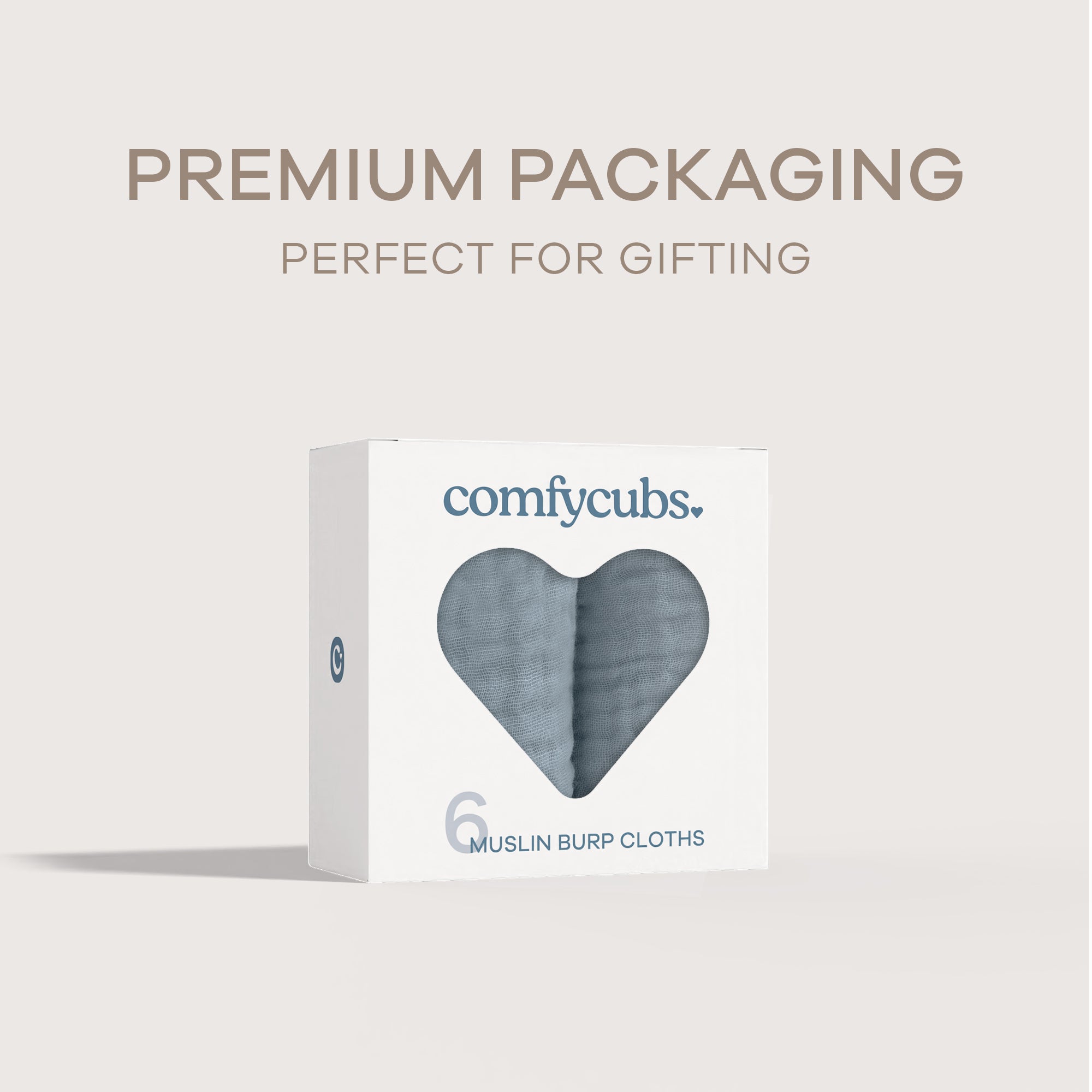 Muslin Burp Cloths in Pacific Blue