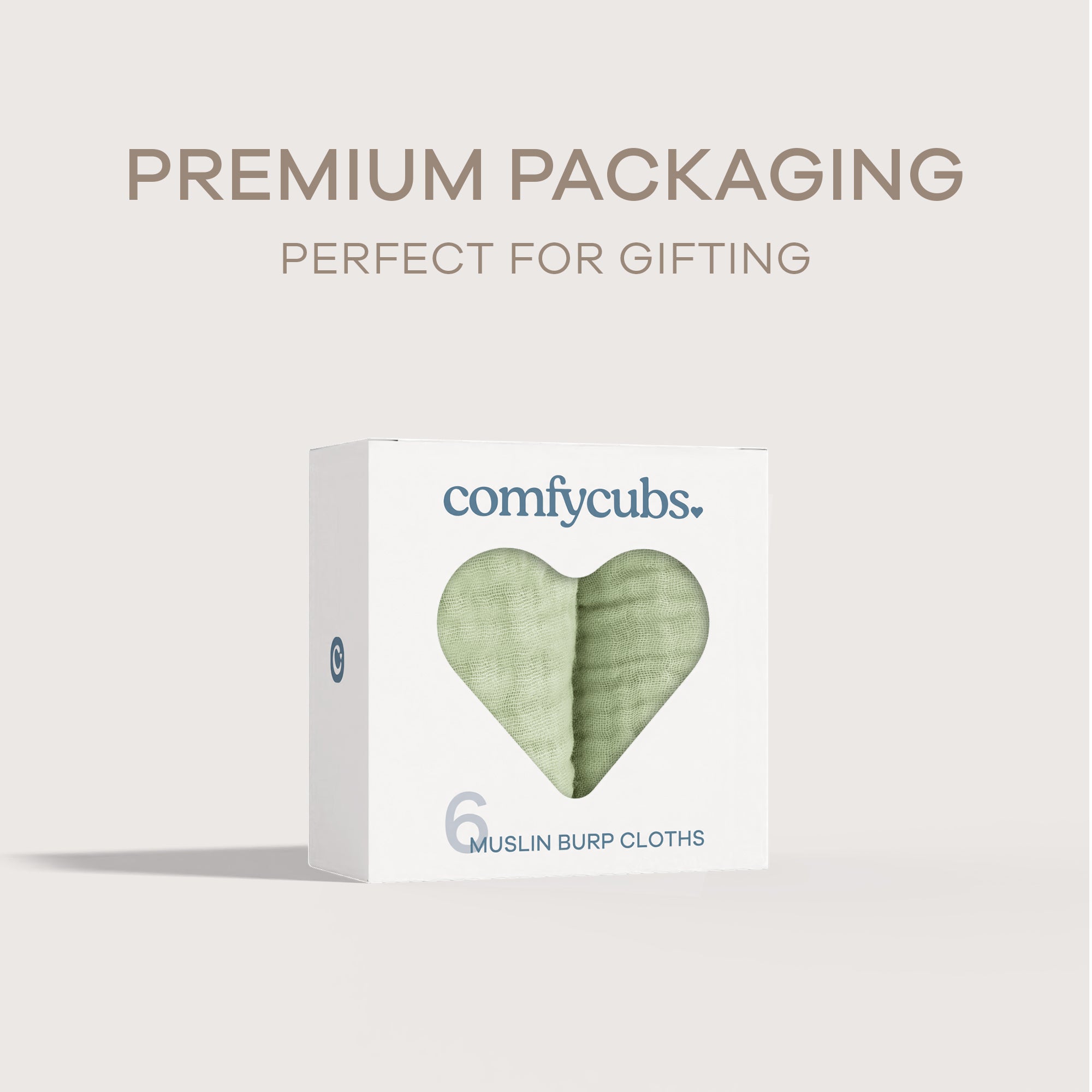 Muslin Burp Cloths in Sage