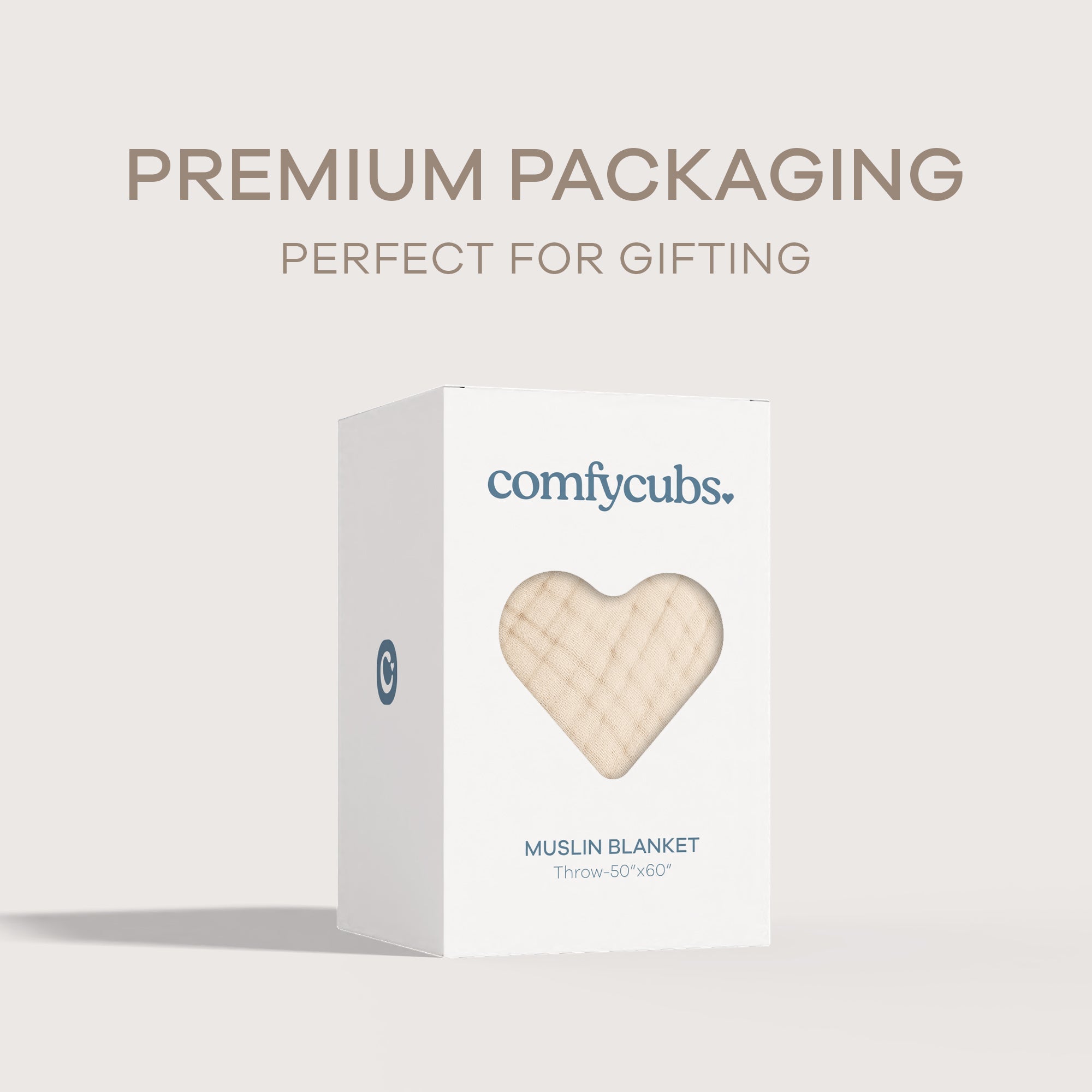 Adult Muslin Blanket in Sand