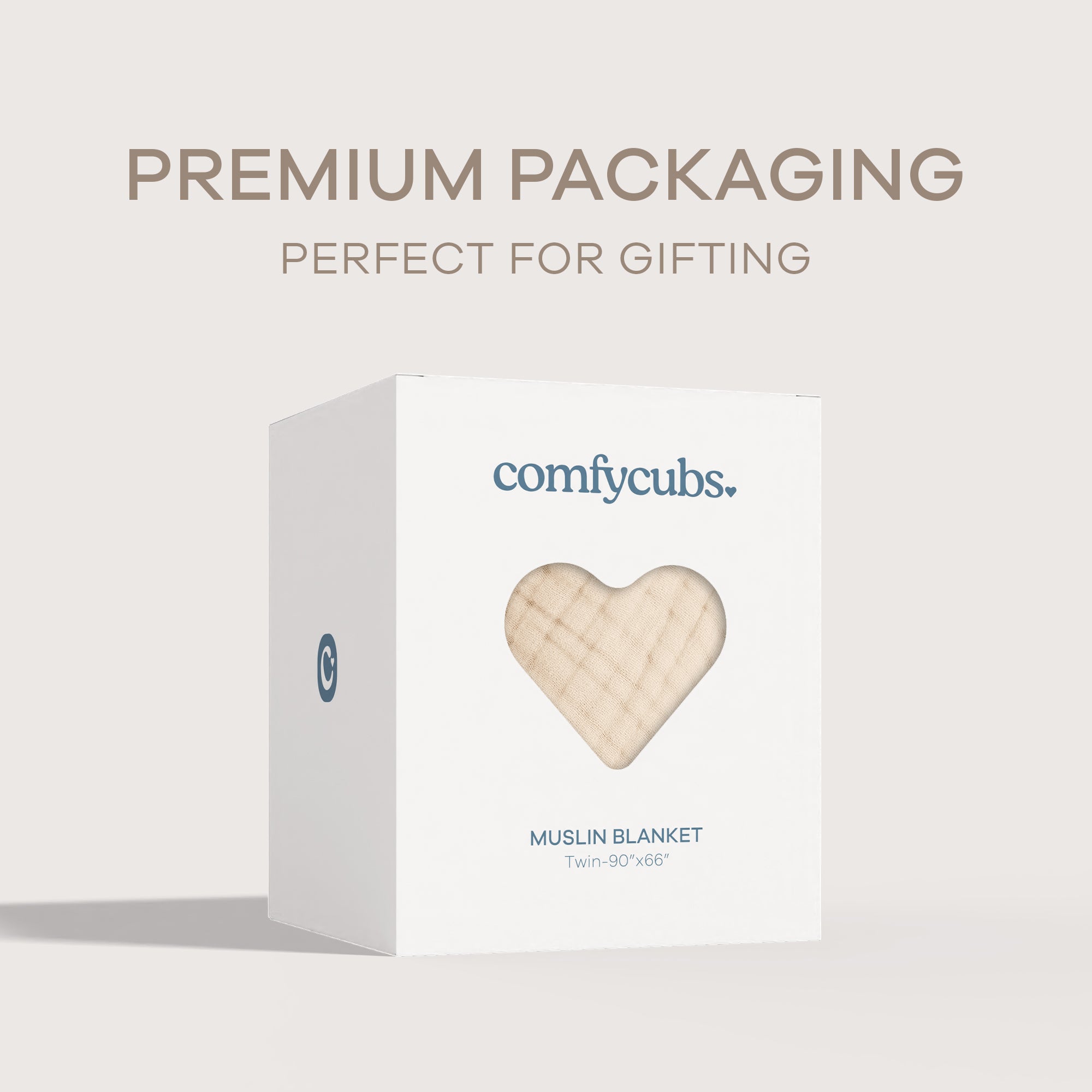 Adult Muslin Blanket in Sand