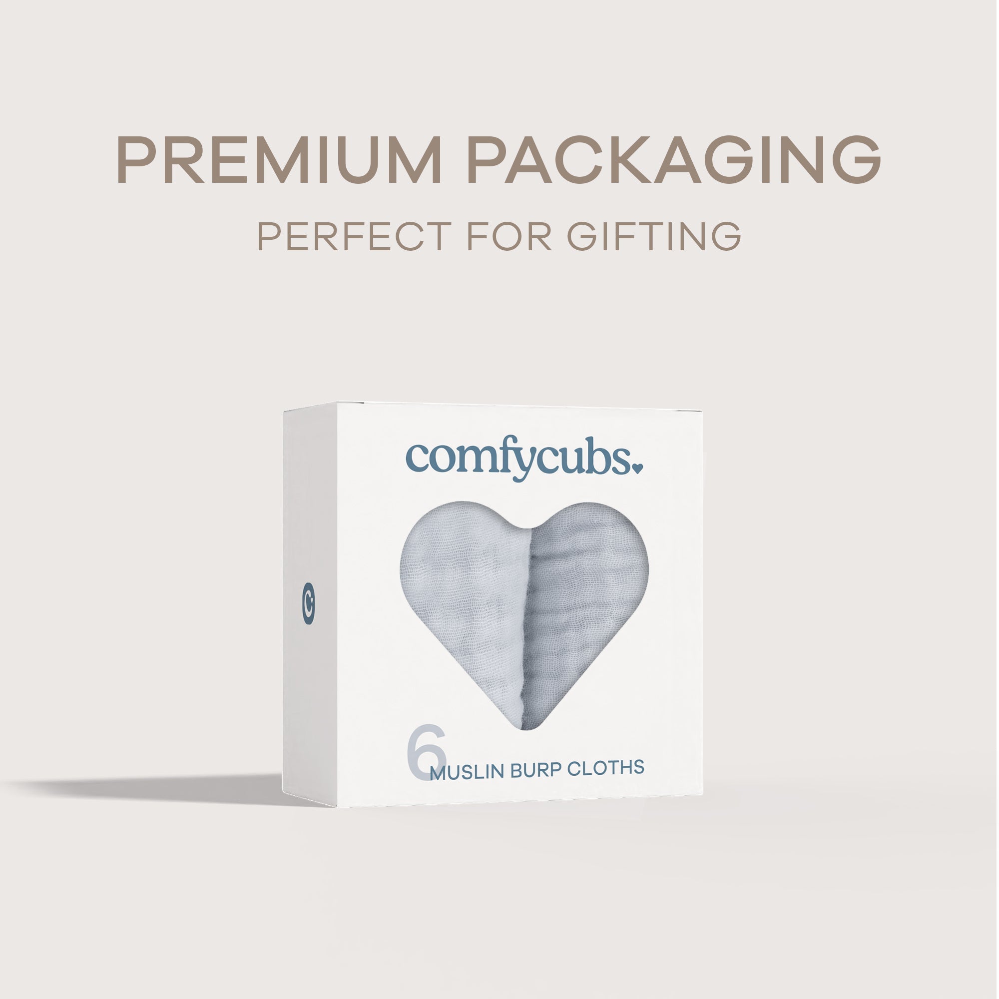 Muslin Burp Cloths  in Slate