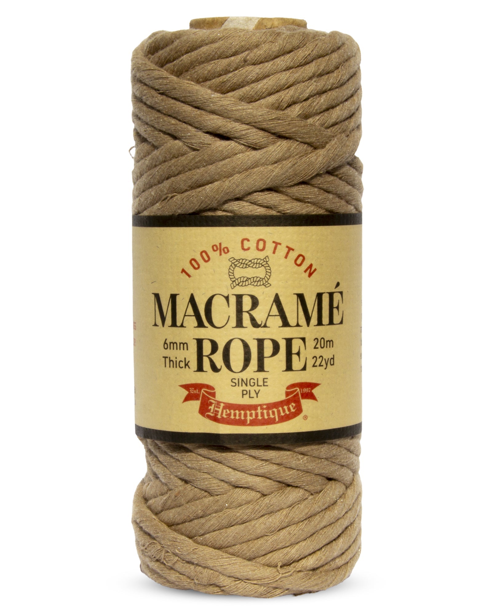 Single Ply Egyptian Cotton Macramé Rope