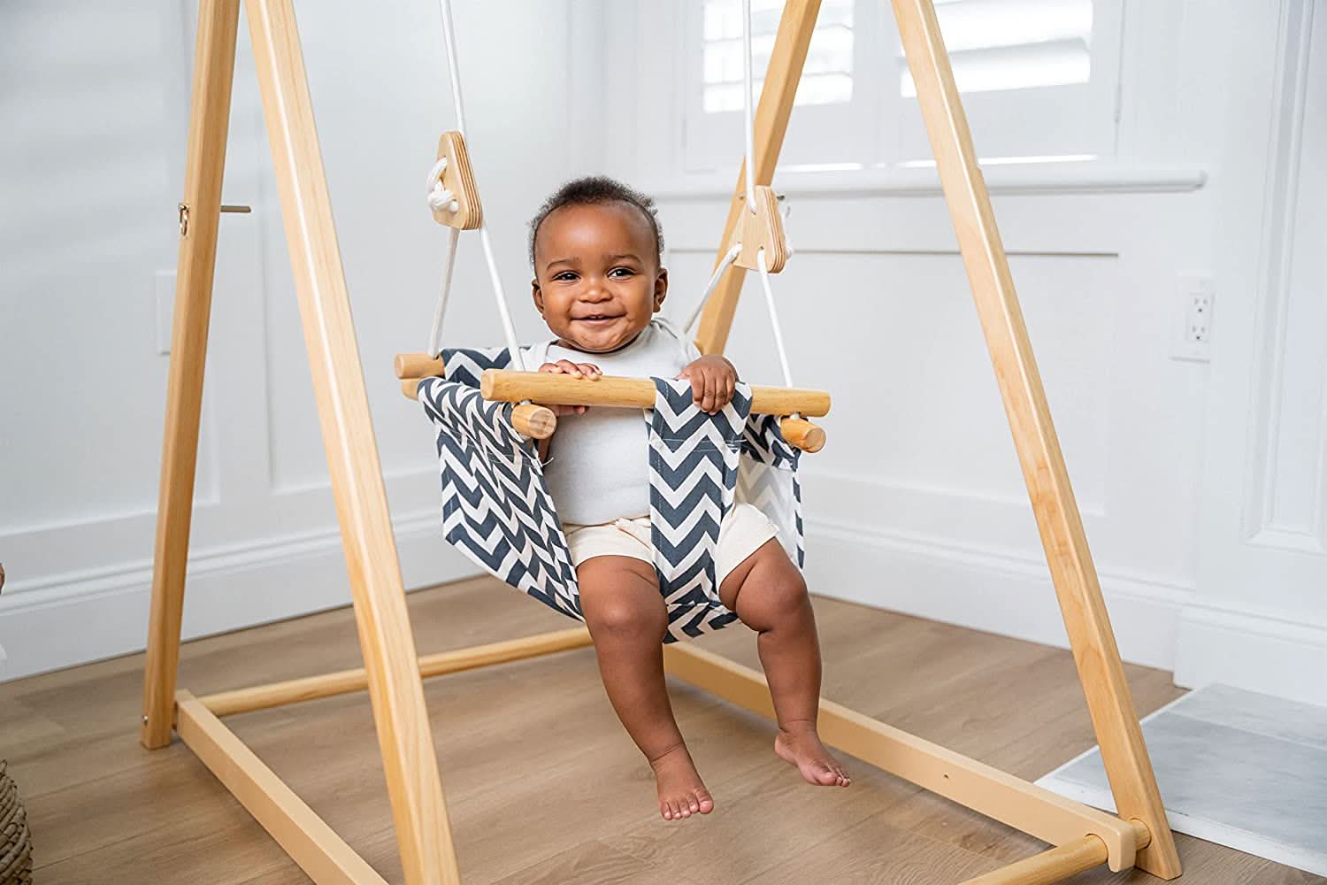 Spruce | Foldable Baby Swing - Gray