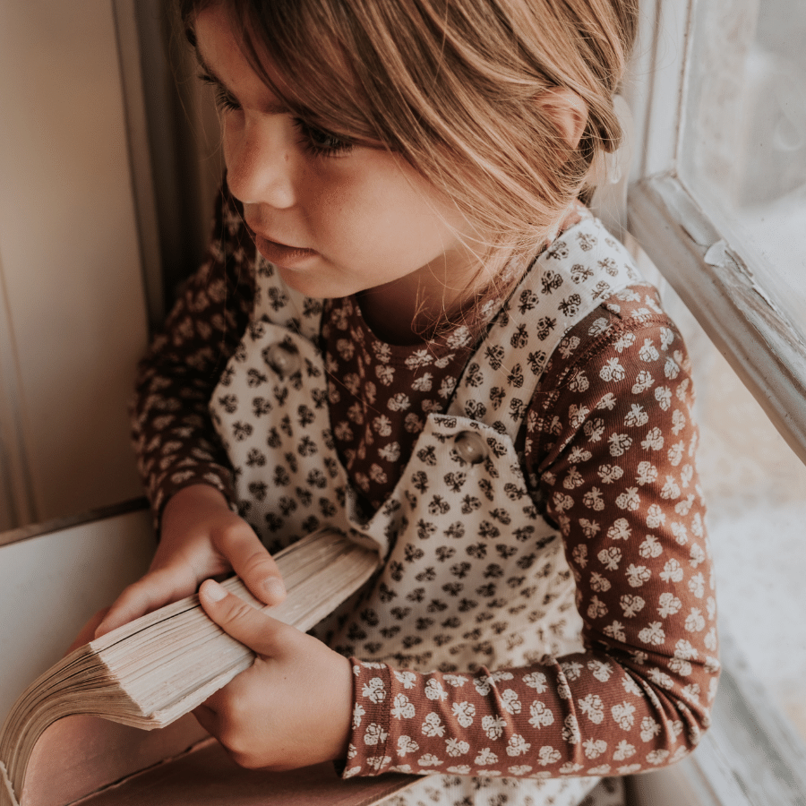The Corduroy Dress -  Neutral Floral