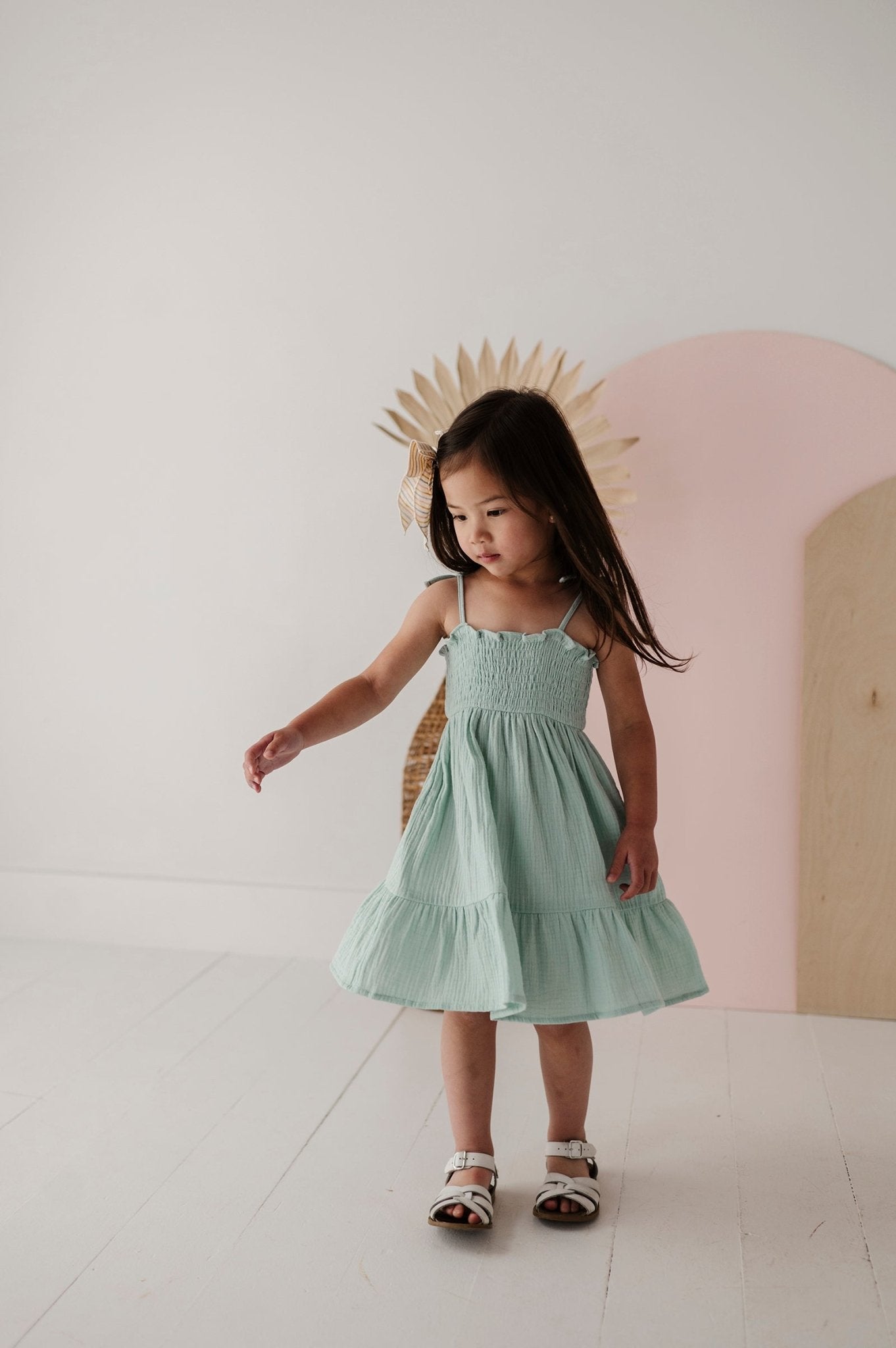 Baby Girl Tiered Mini Dress Set