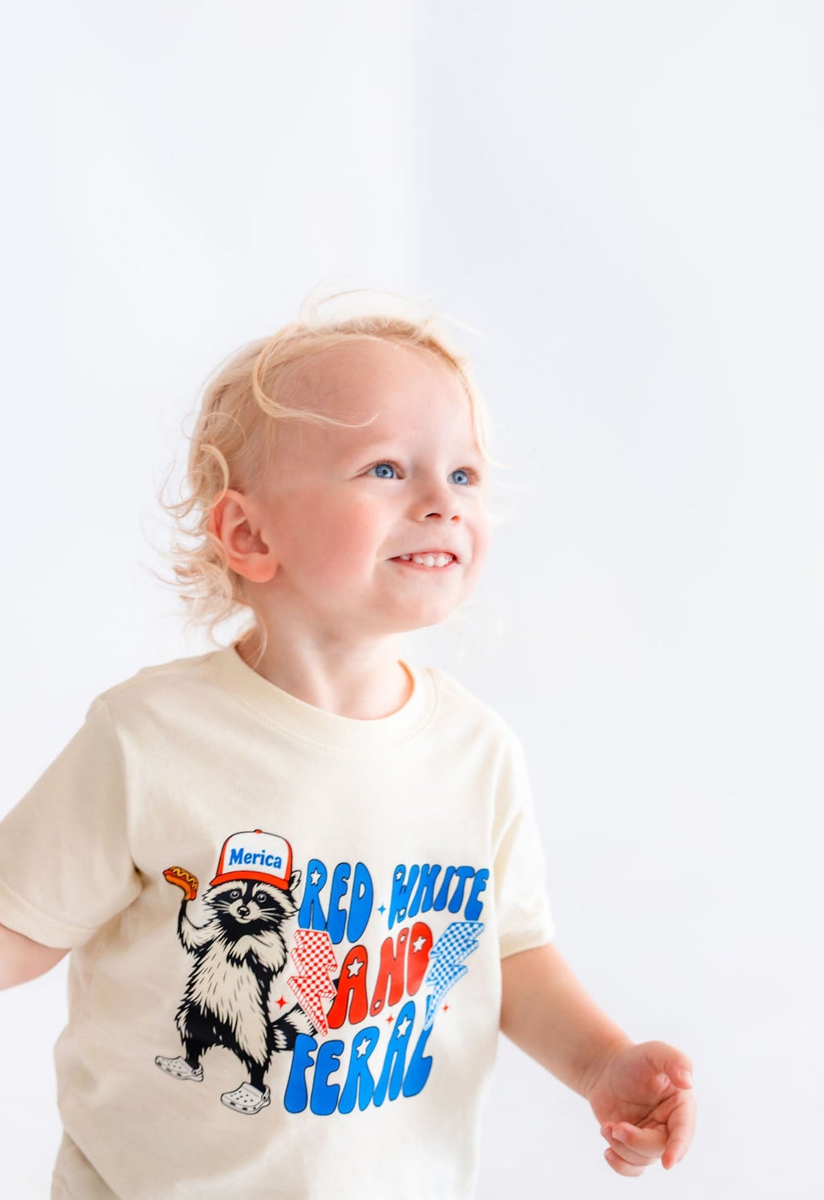 Red White & Feral - 100% Cotton Tee