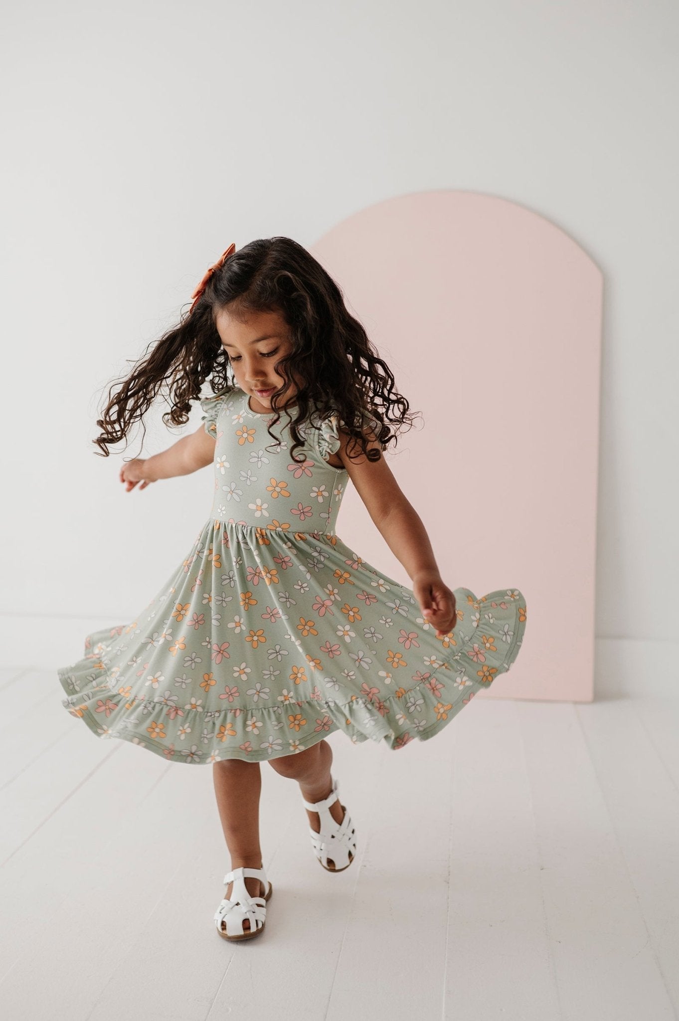Girl's Sleeveless Twirl Dress