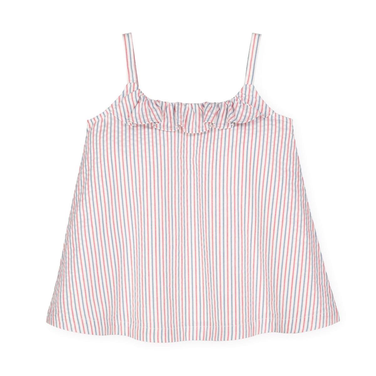 Baby Swing Tank Top - Red and Blue Seersucker