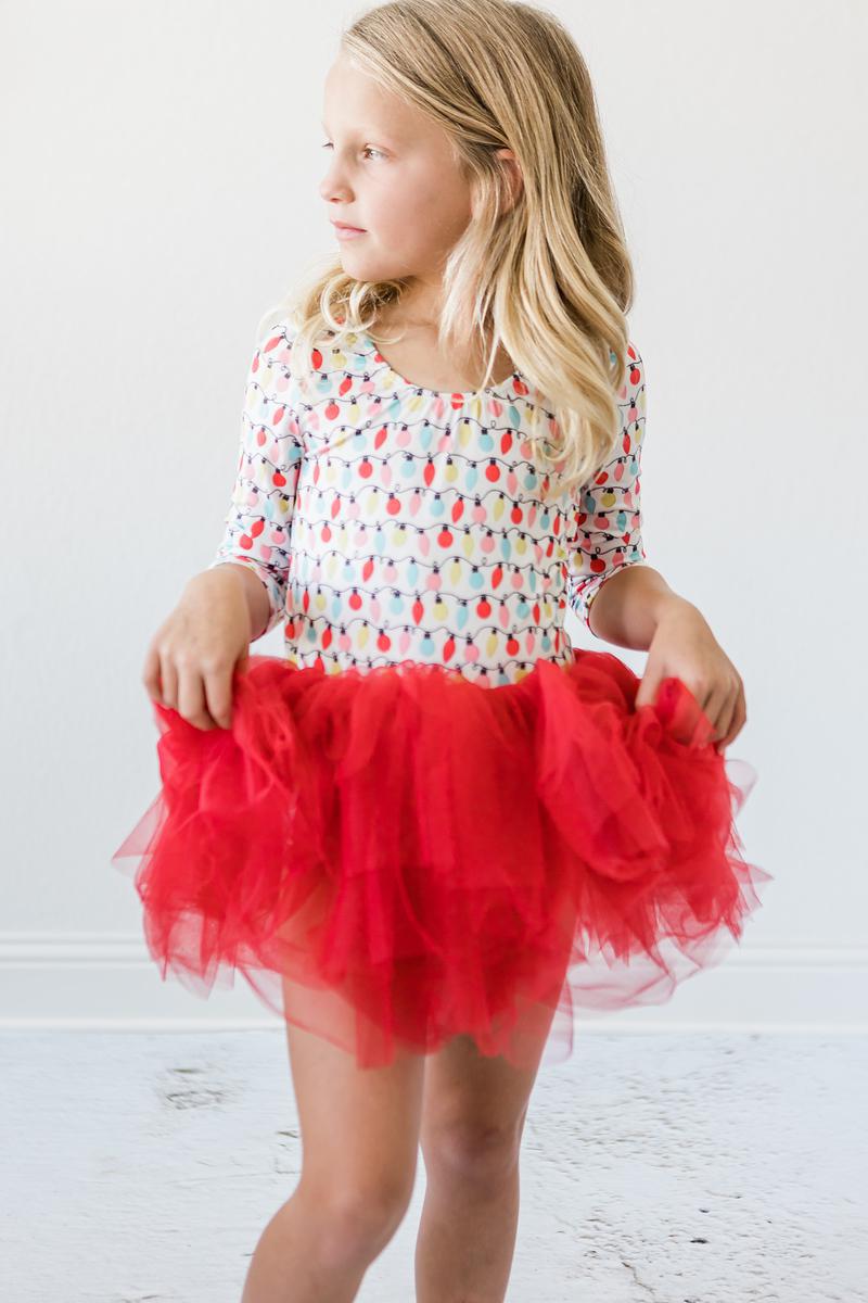 Merry & Bright 3/4 Tutu Leotard