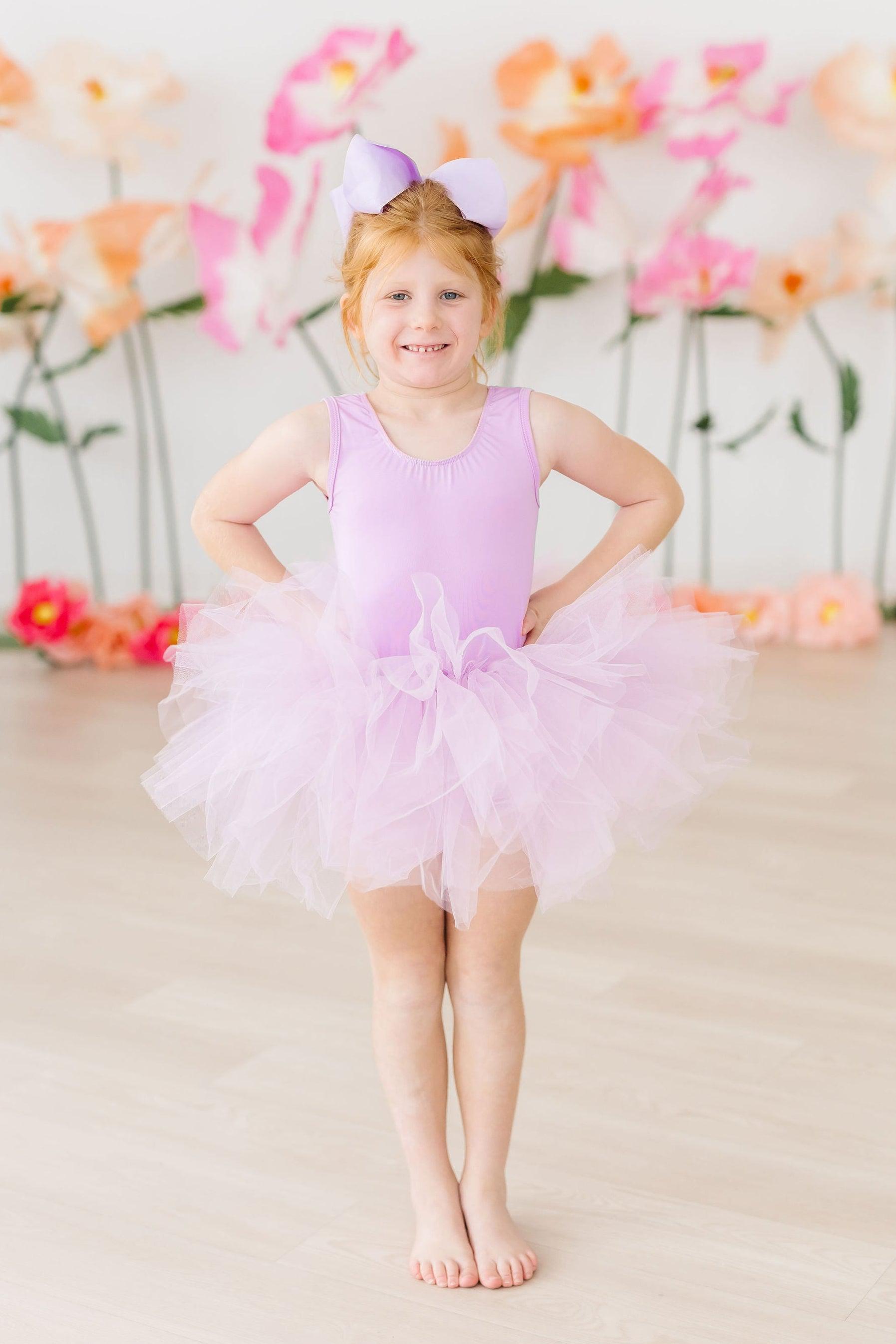 Bright Lilac Tank Tutu Leotard