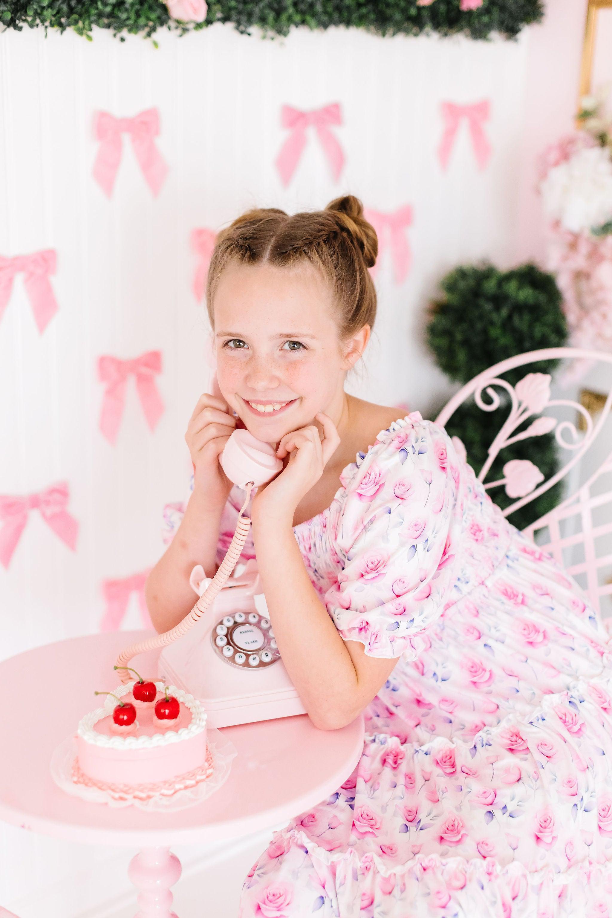 Rose Garden Smocked Ruffle Dress