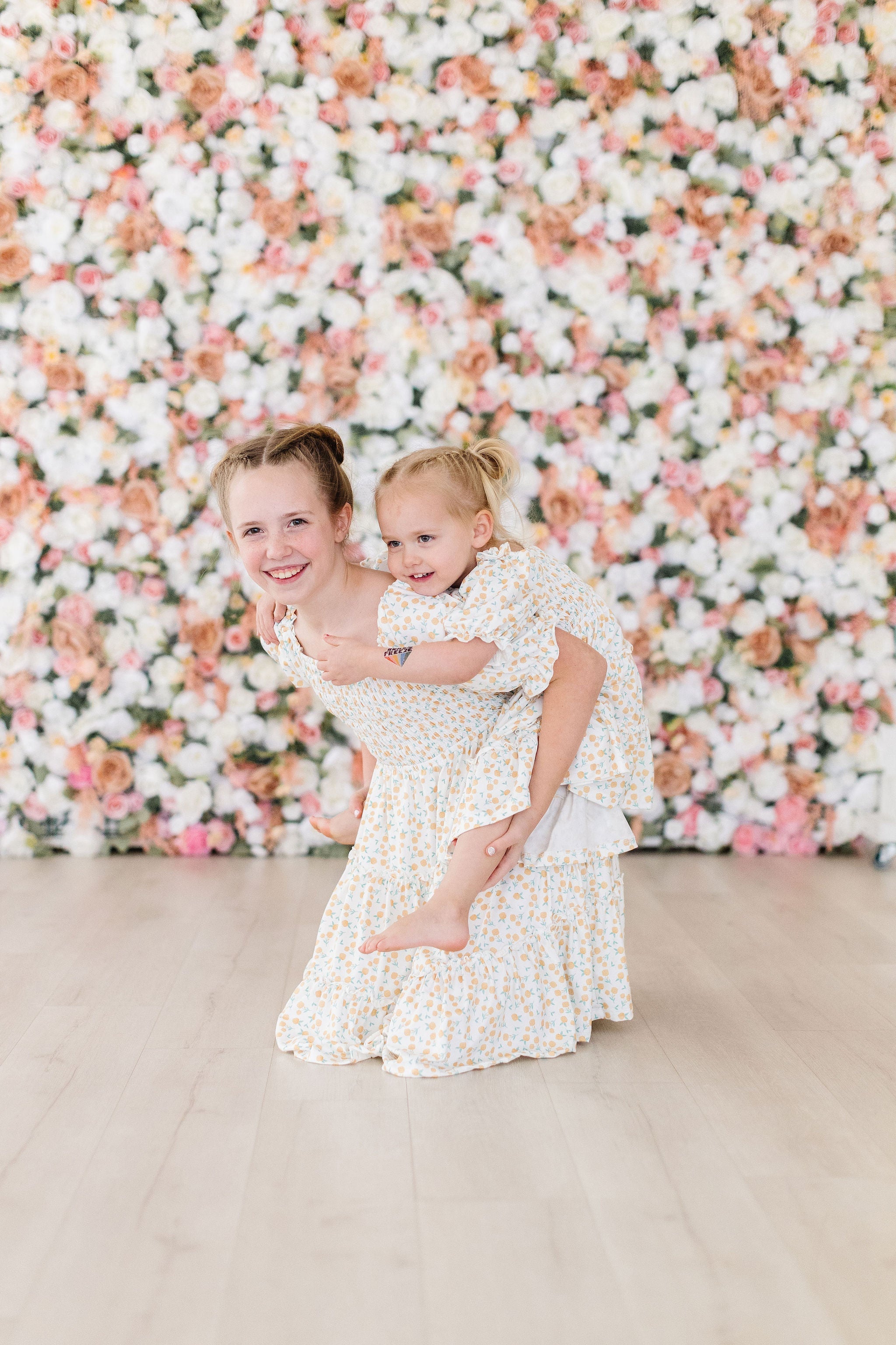 Marvelous Marigolds Smocked Ruffle Dress