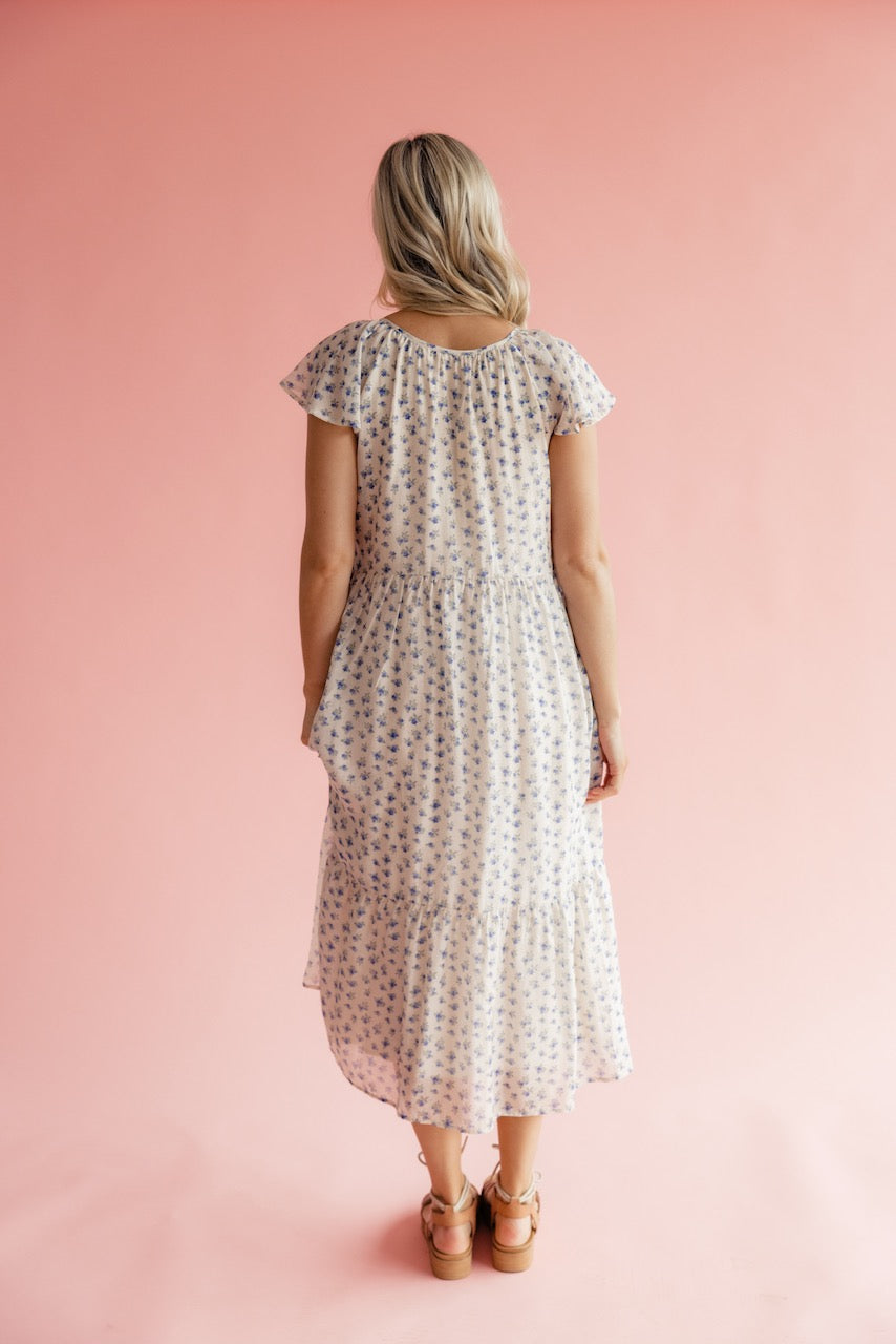 Zephyr Flutter Sleeve Dress