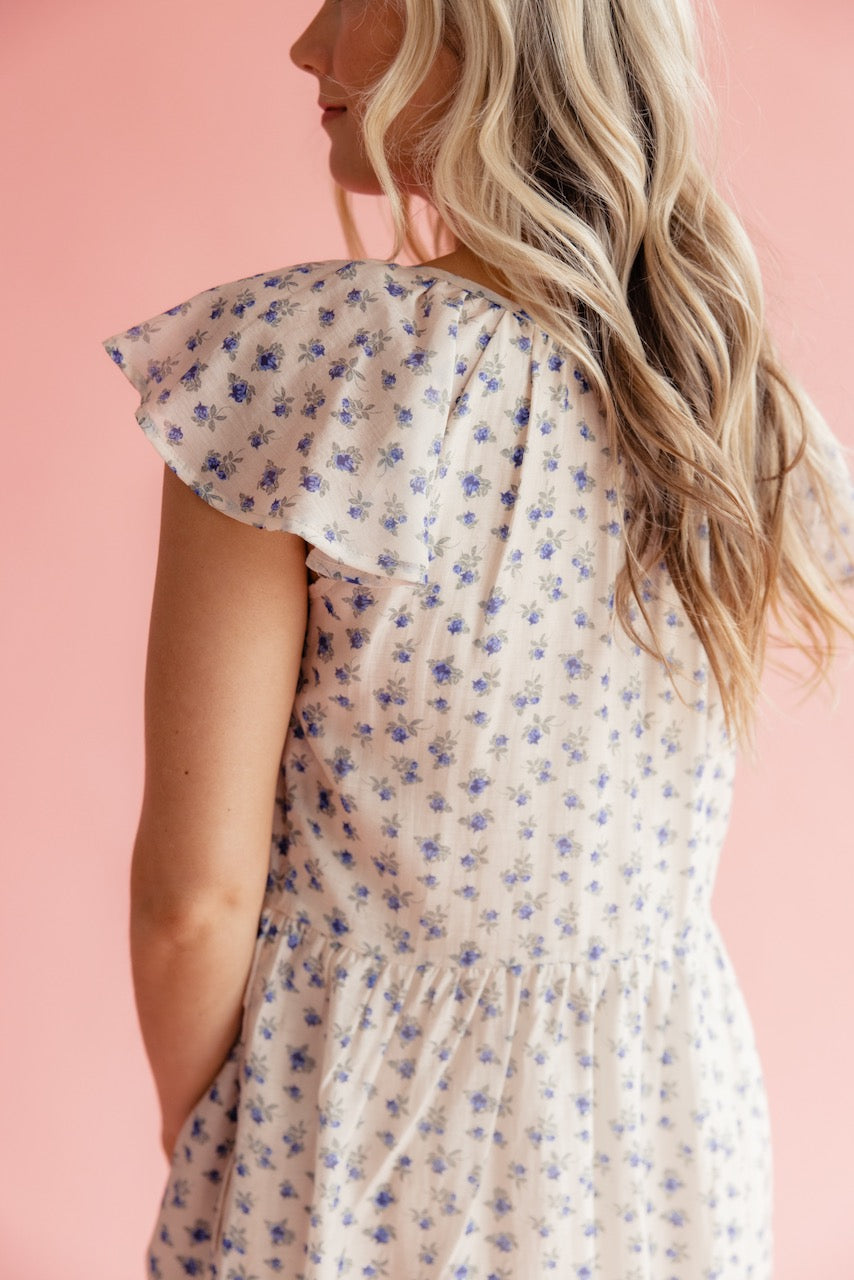 Zephyr Flutter Sleeve Dress