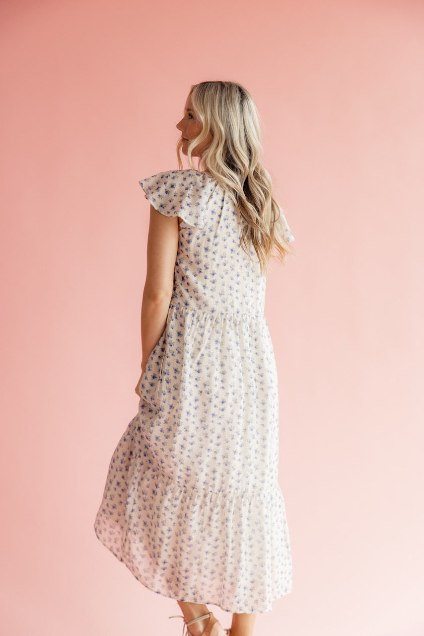 Zephyr Flutter Sleeve Dress