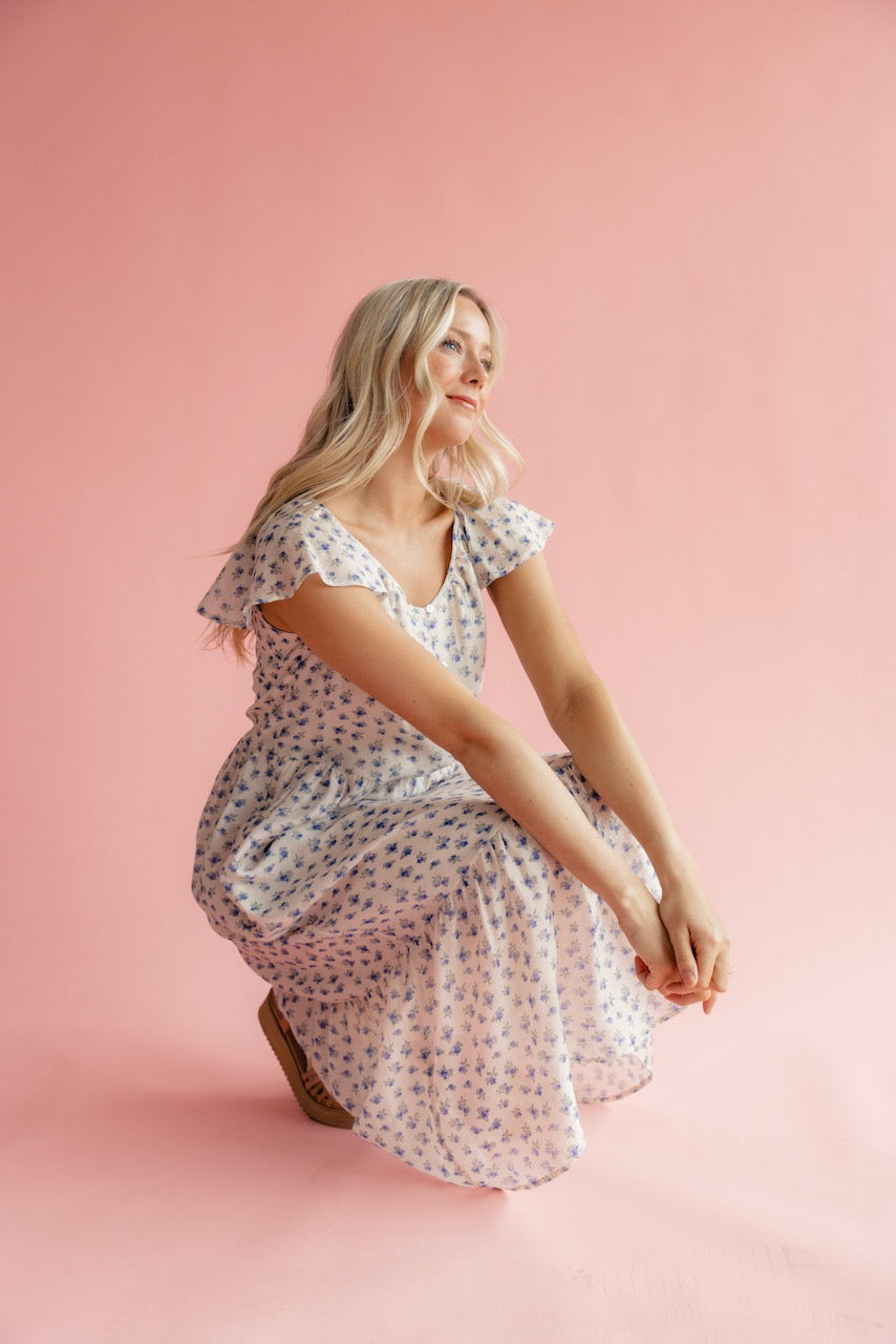 Zephyr Flutter Sleeve Dress
