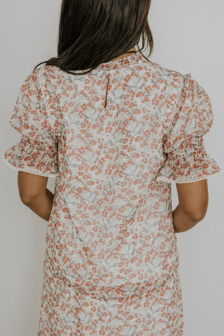 SALT Cressida Floral Ruffled Blouse