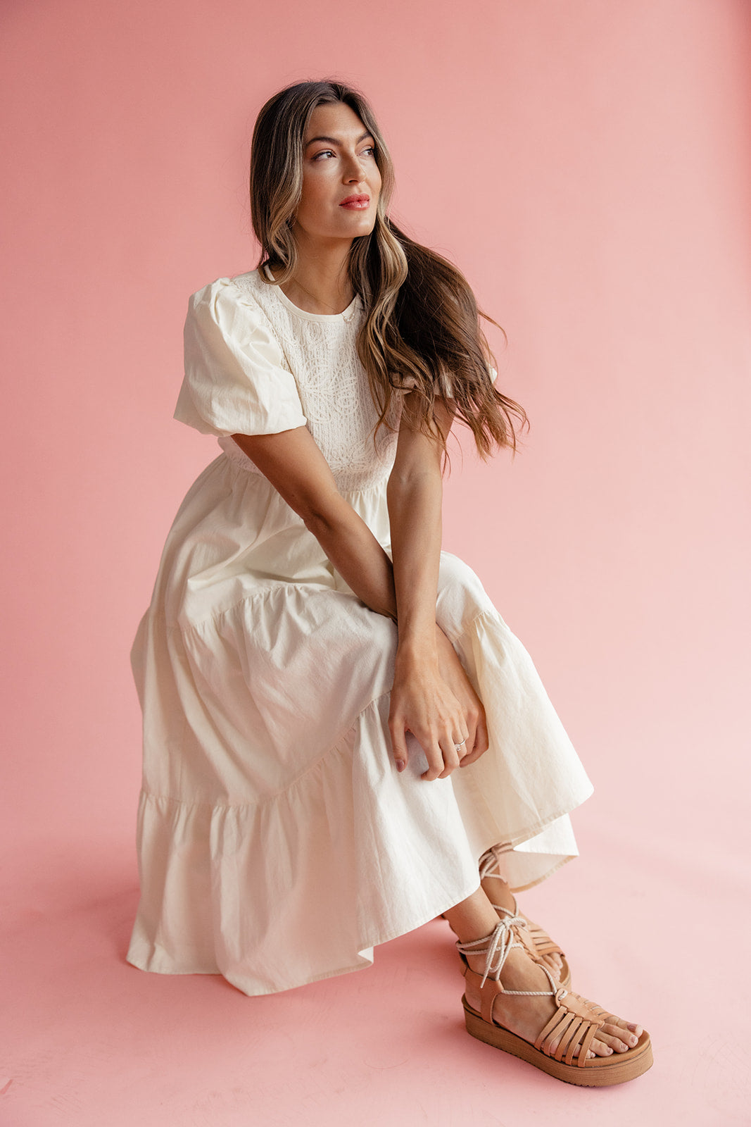 Ma Cherie Embroidered Dress