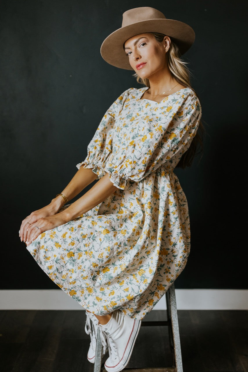 SALT Adelaide Poet Sleeve Dress