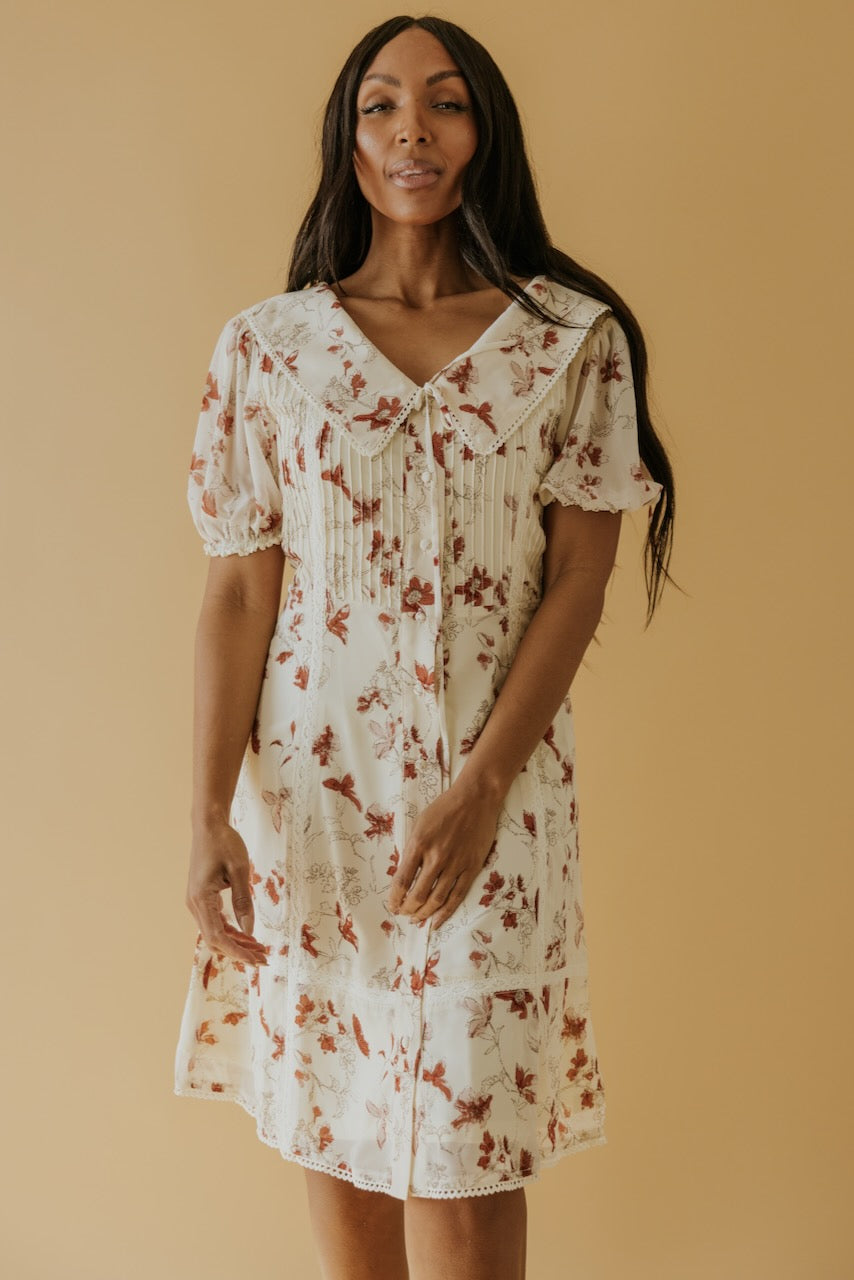 SALT Emmanuella Floral Collared Dress