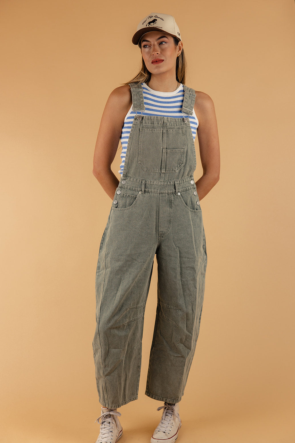 Knox Washed Barrel Overalls