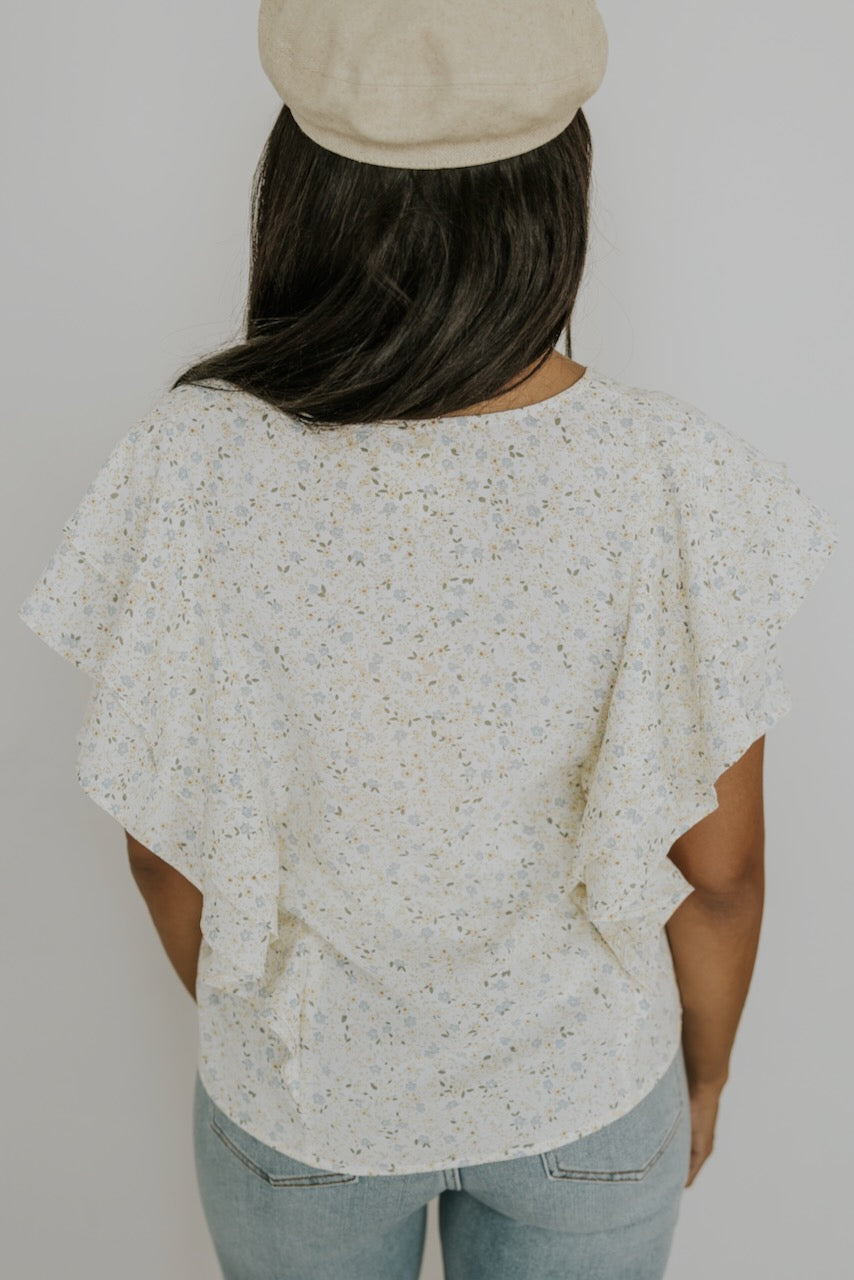 SALT Liliane Lace Trim Detail Blouse