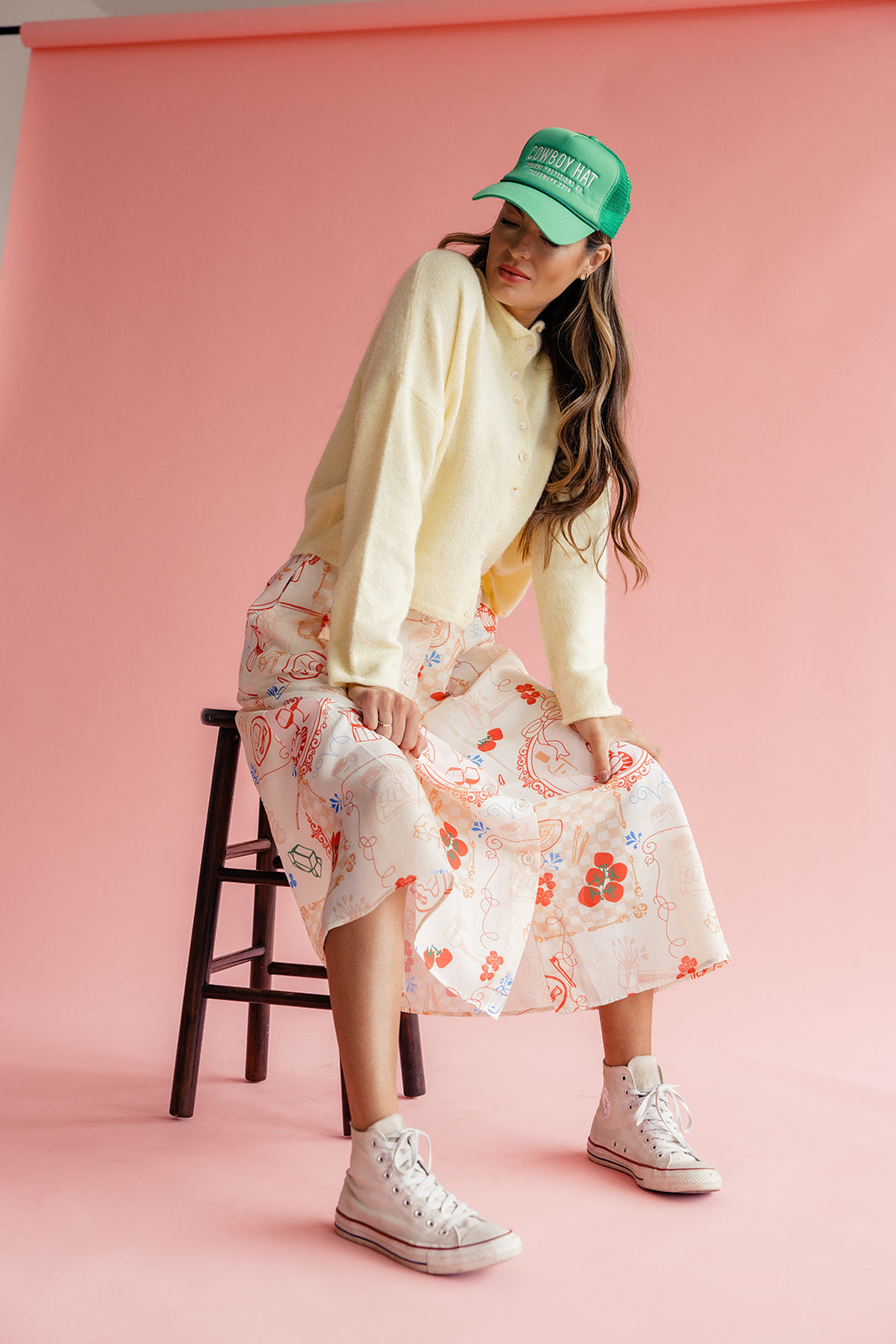 C’est La Vie Printed Skirt