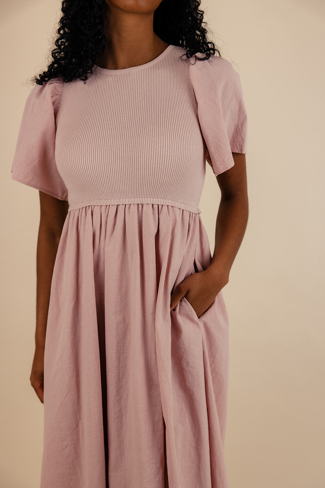 Shauna Flutter Sleeve Dress