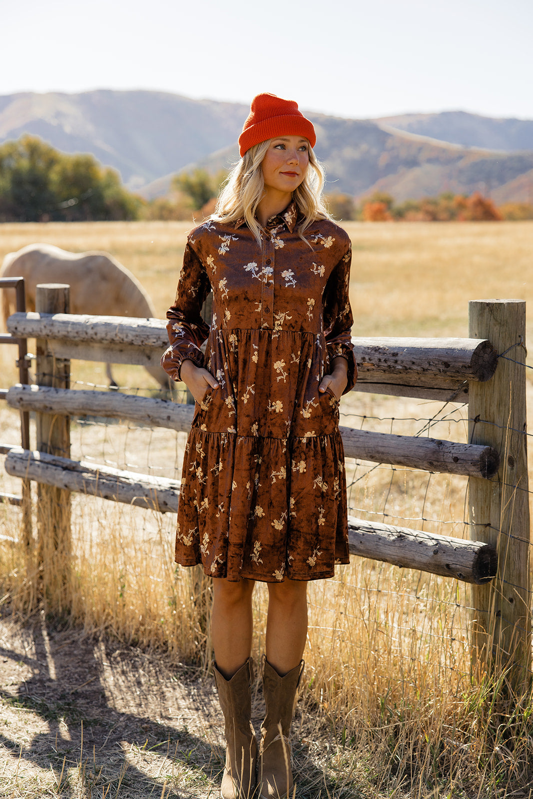 Desert Night Velvet Dress