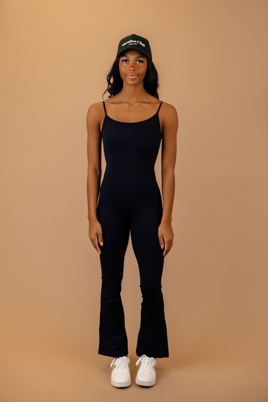 Flare leg jumpsuit online