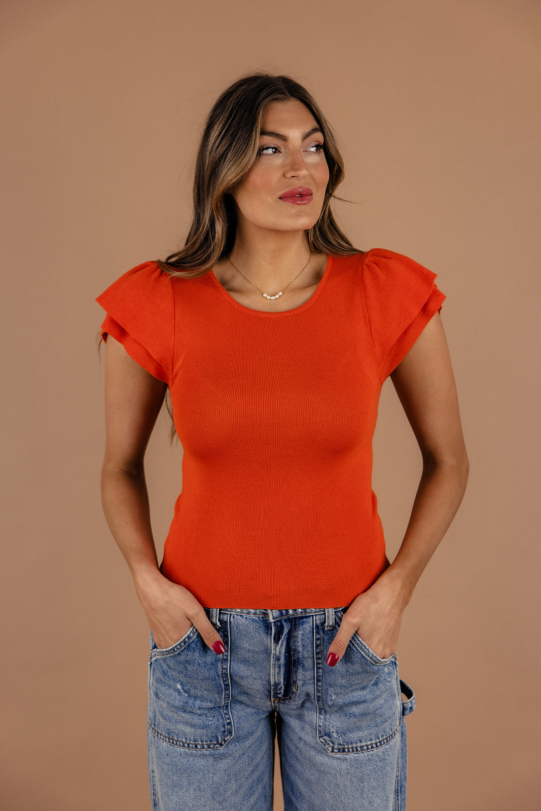 Unconditionally Ruffle Sleeve Top