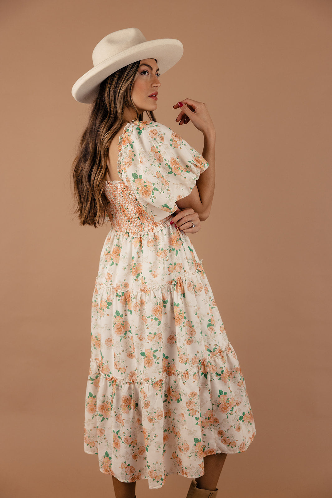 Charlotte Rose Smocked Midi