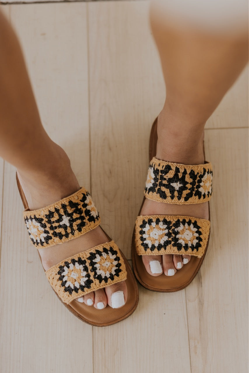 Free People Juliet Crocheted Slides