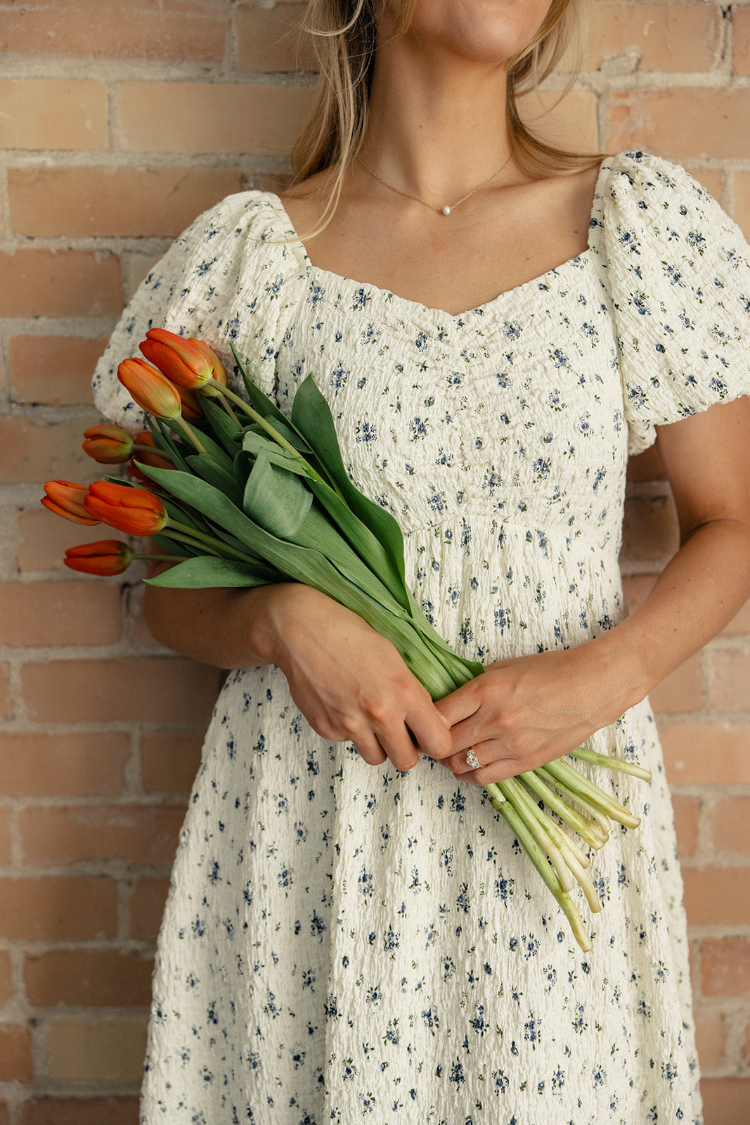 Hadlee Textured Puff Sleeve Dress