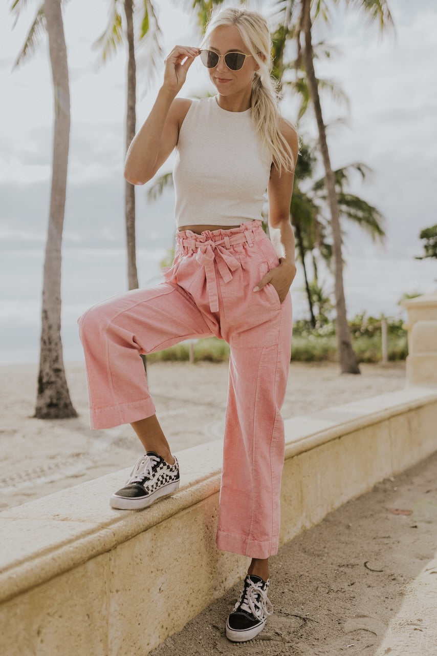 Willow Textured Cropped Tank