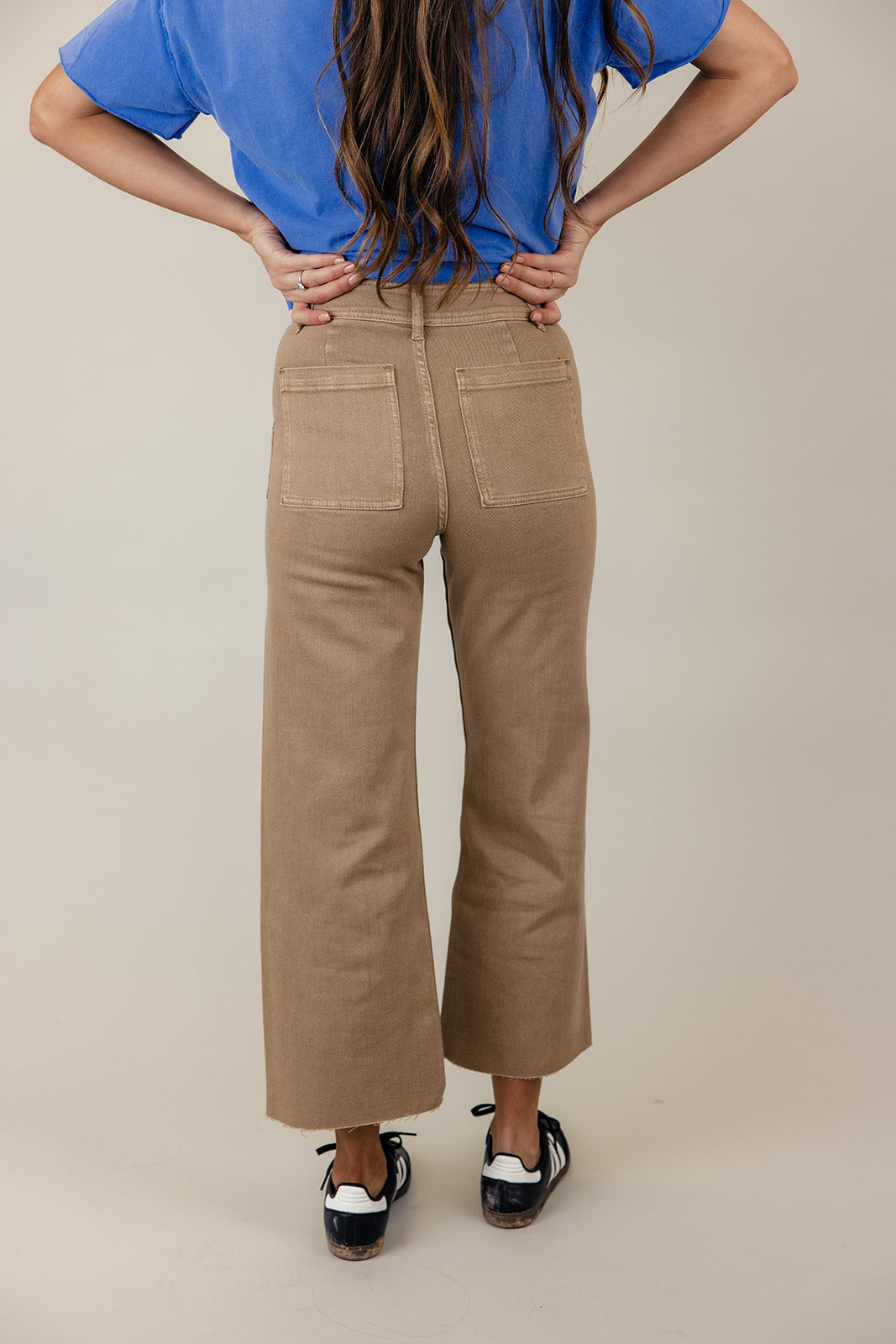 Skyler High Rise Raw Edge Pants