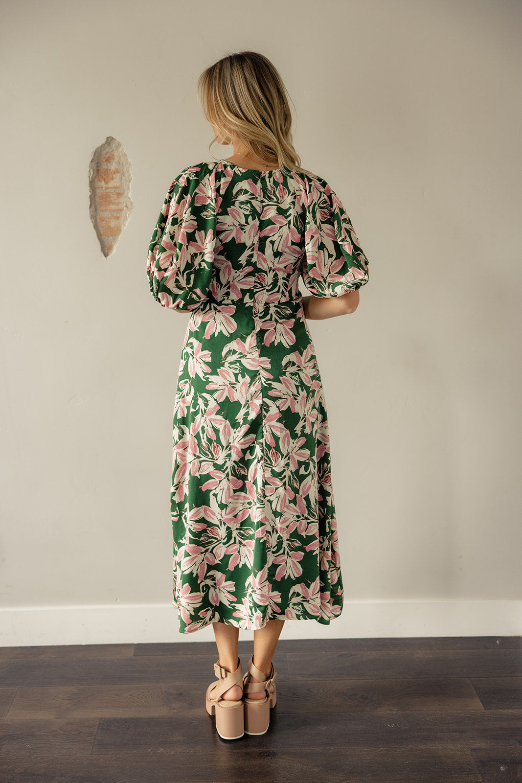 Darby Floral Puff Sleeve Midi